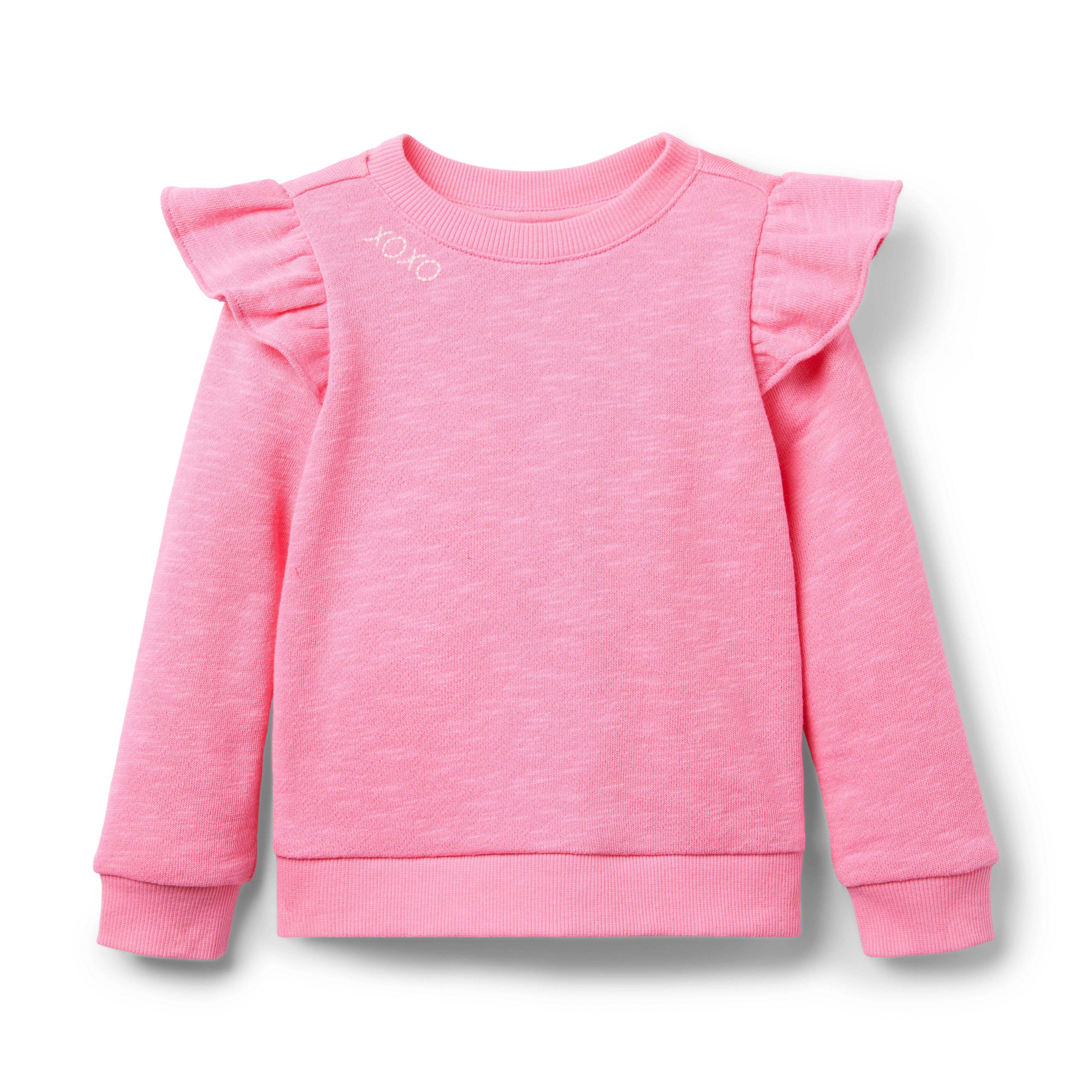 Janie and Jack XOXO Ruffle Sweatshirt