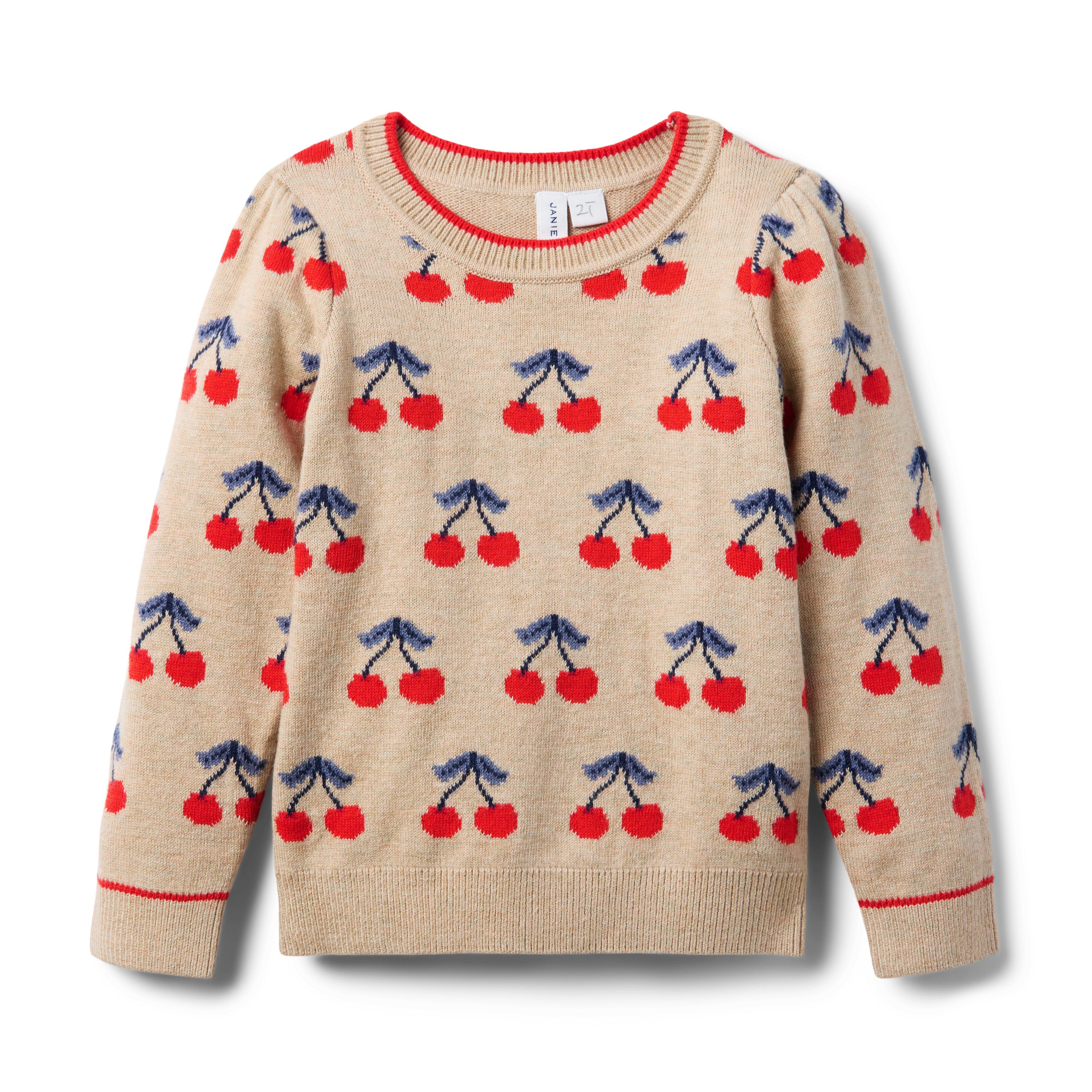 Janie and Jack The Cherry Sweater