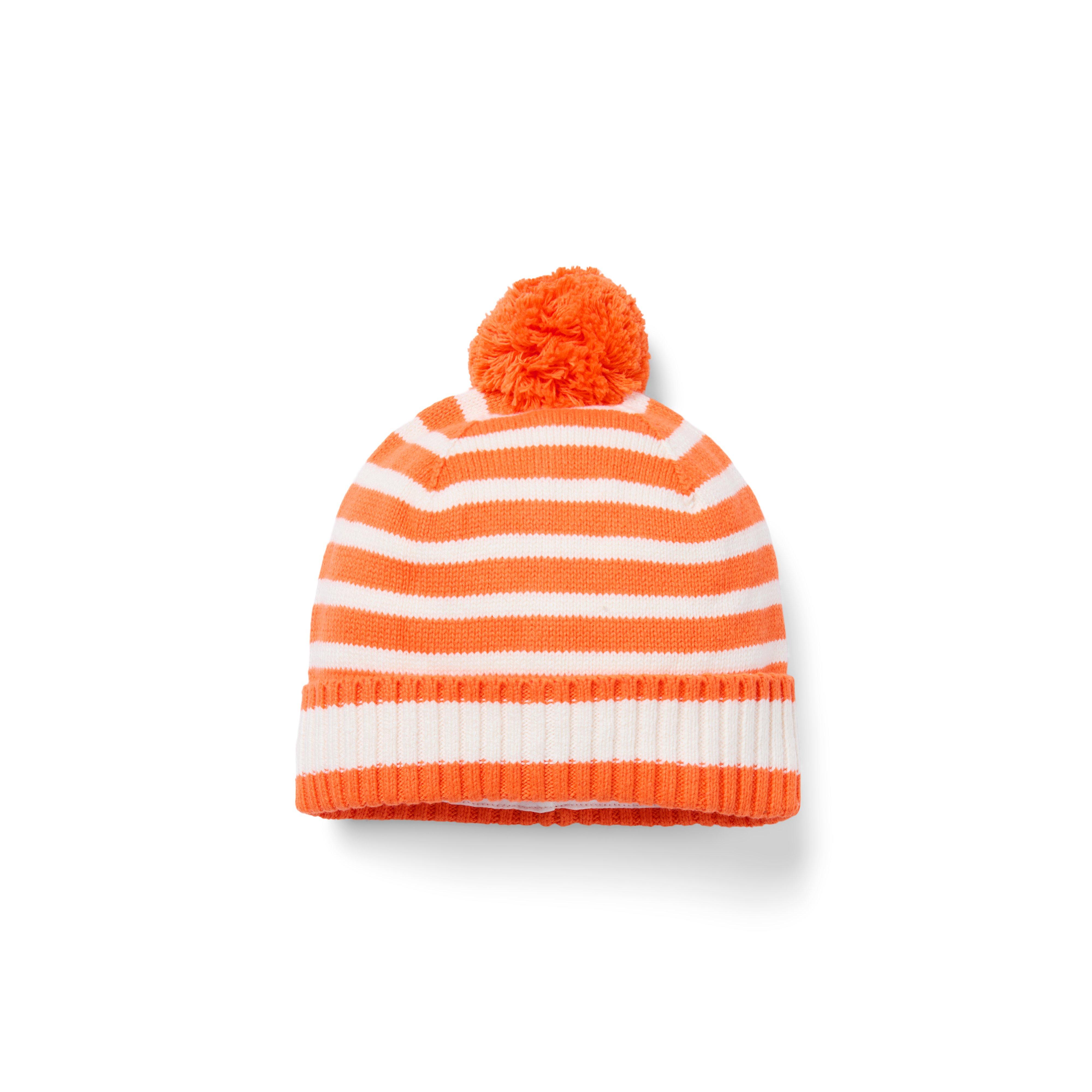 Janie and Jack Striped Pom Beanie