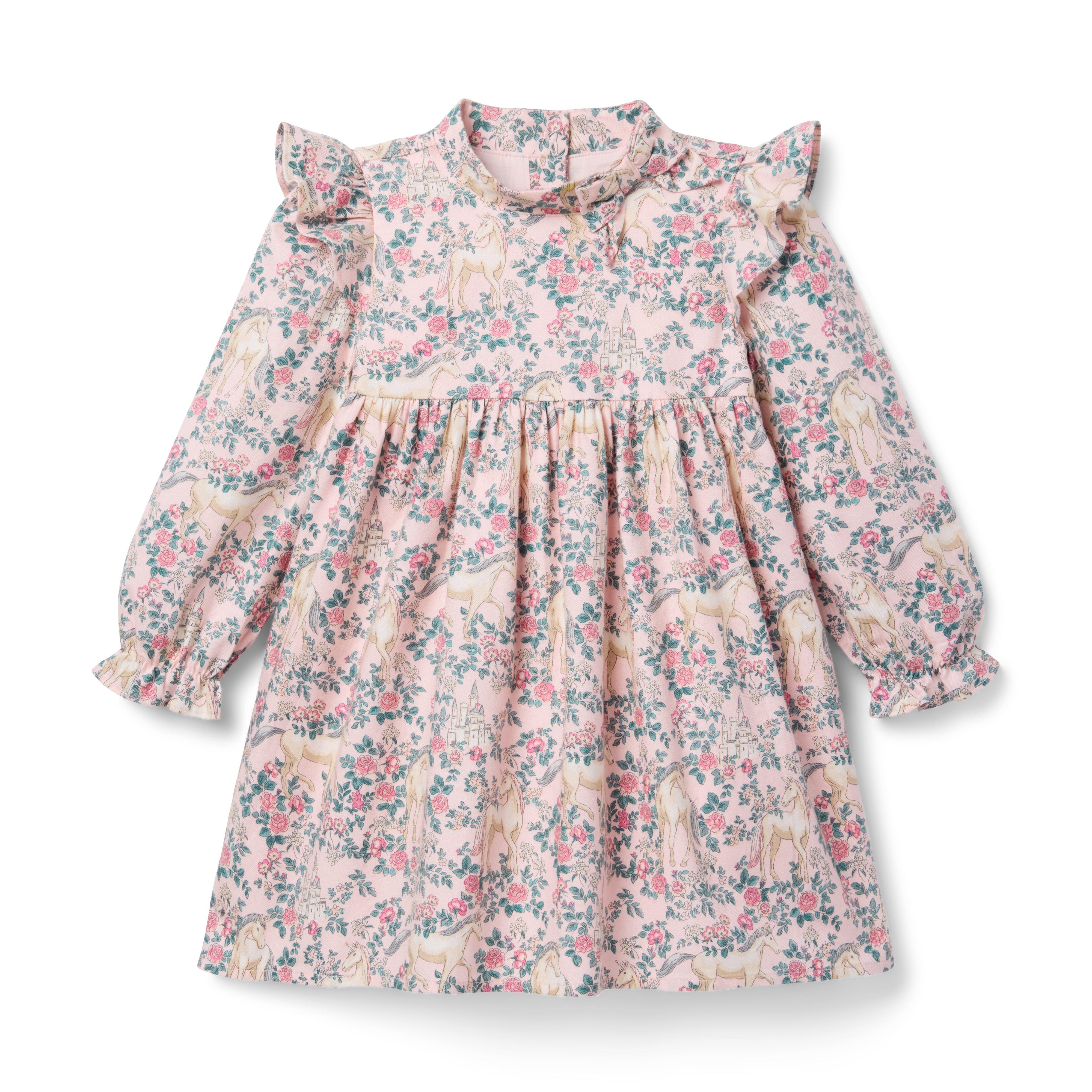 Janie and Jack The Unicorn Garden Dress