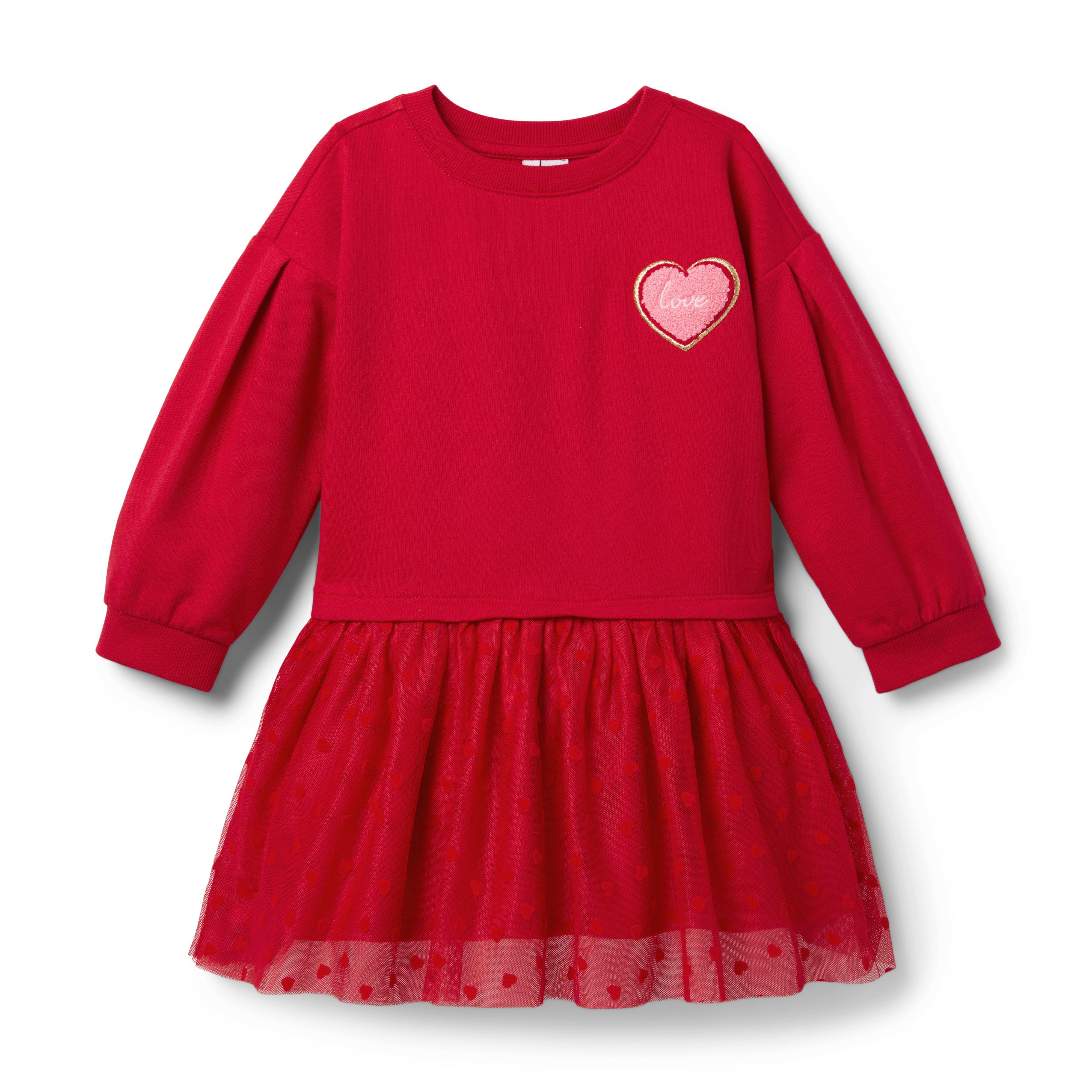 Janie and Jack Heart Tulle Dress
