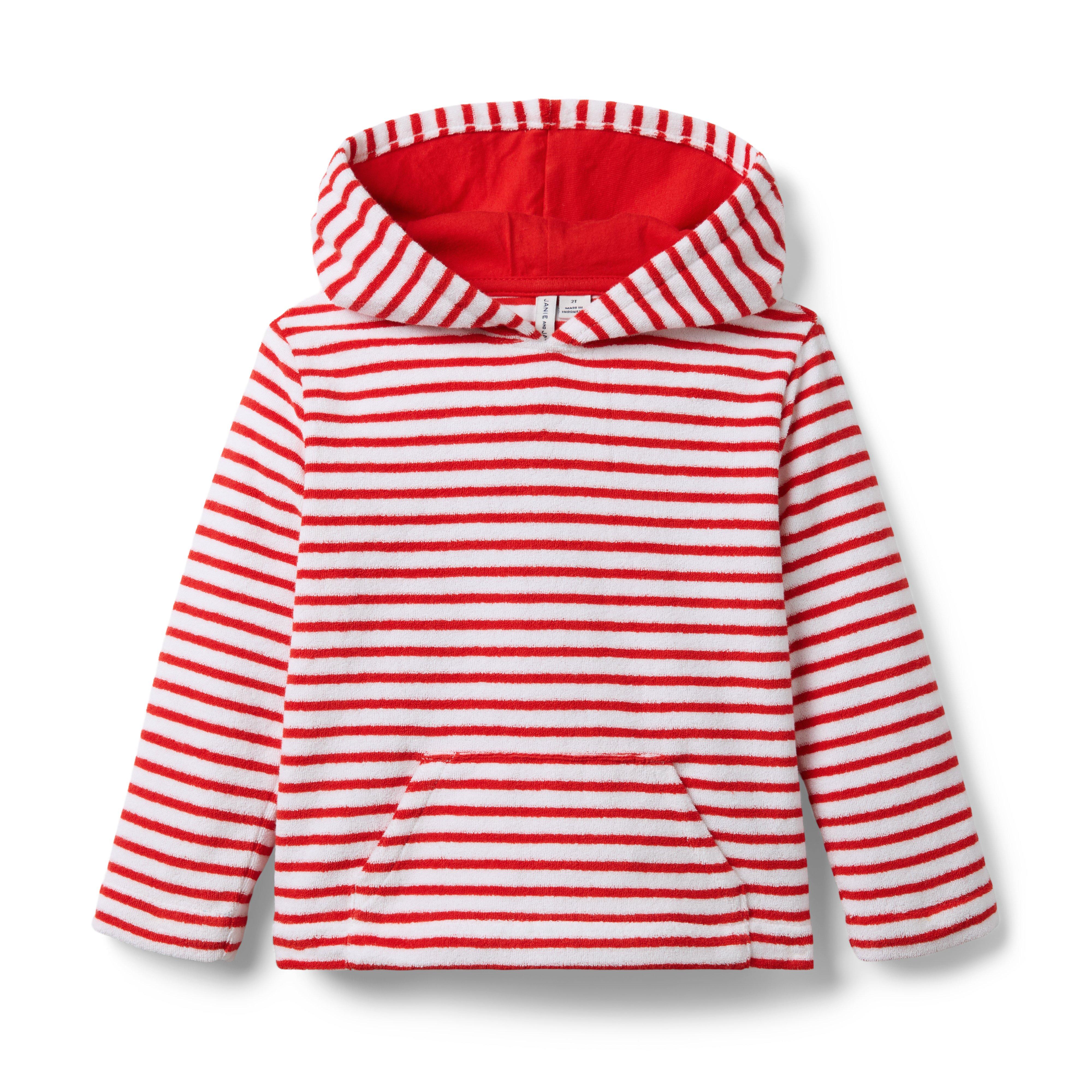 Janie and Jack Striped Hooded Sweatshirt