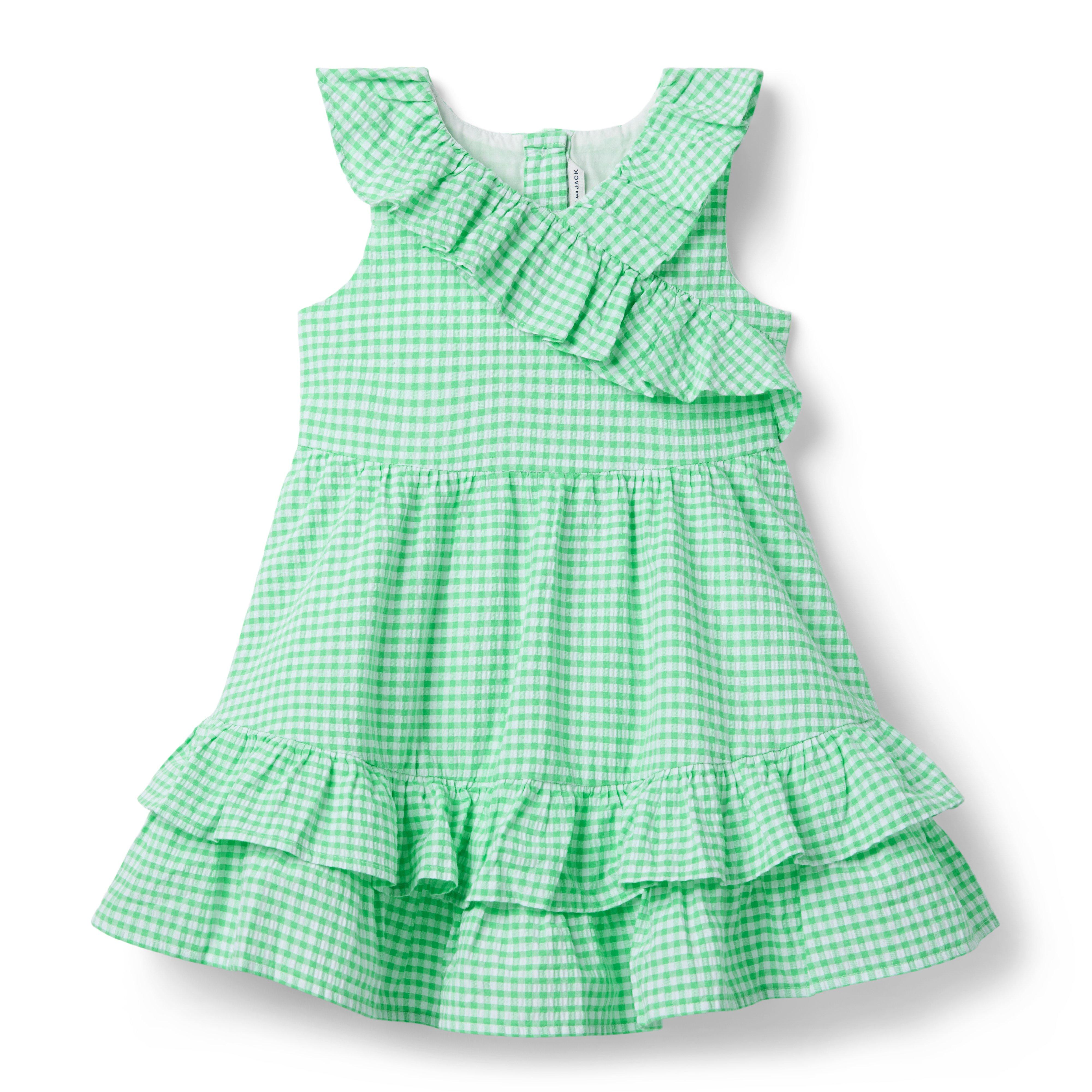 Janie and Jack Gingham Ruffle Dress