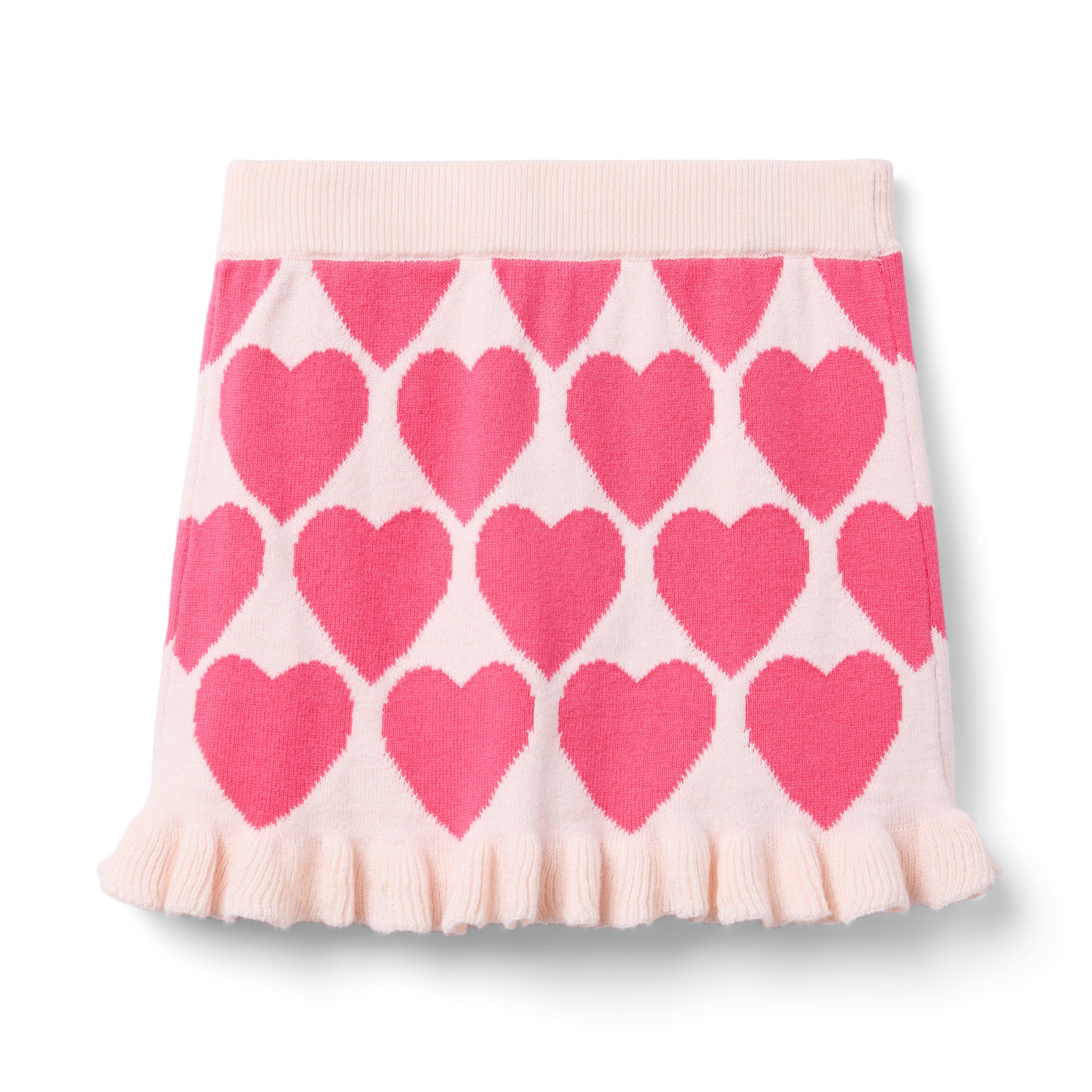 Janie and Jack Heart Ruffle Hem Sweater Skirt