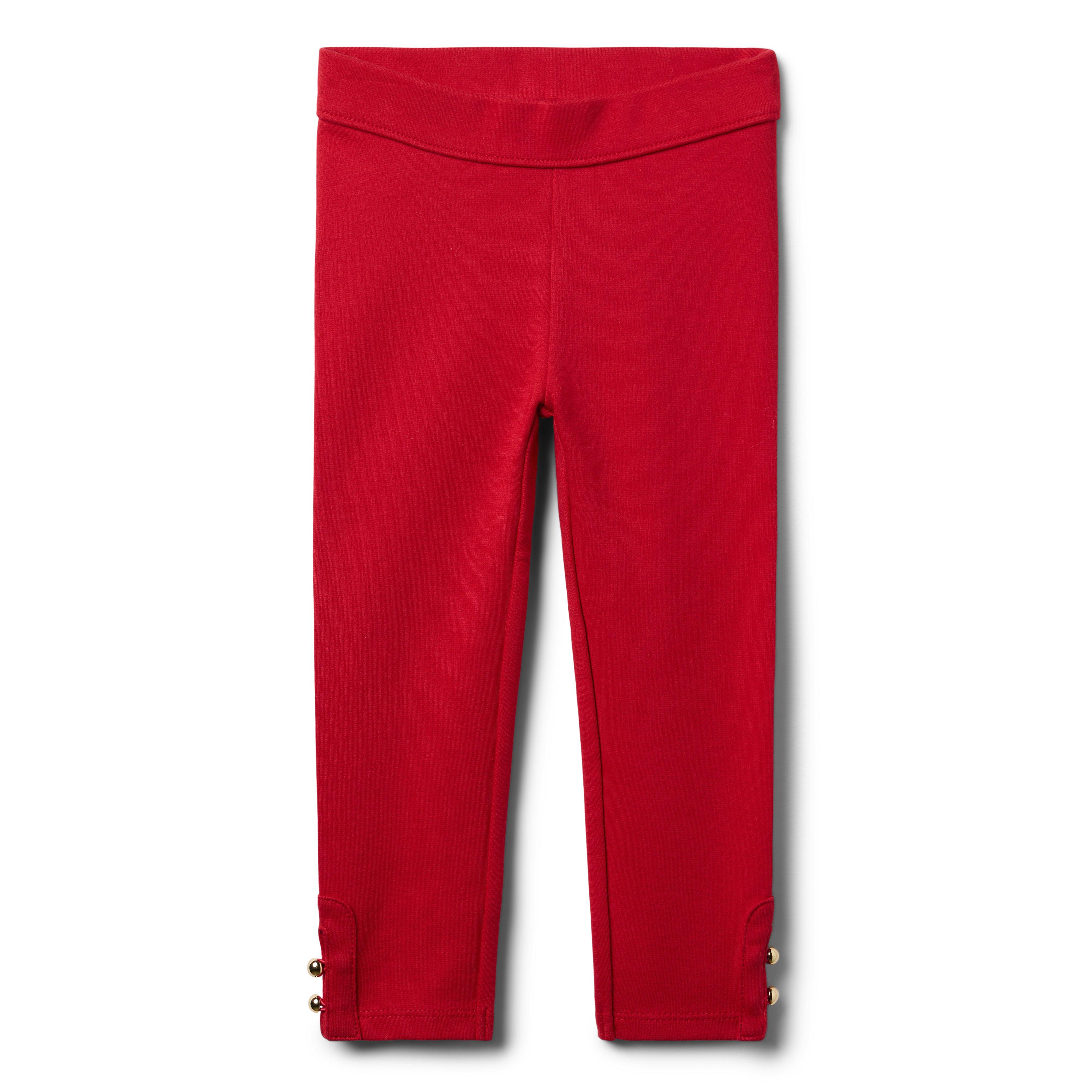 Janie and Jack Button Cuff Ponte Pant
