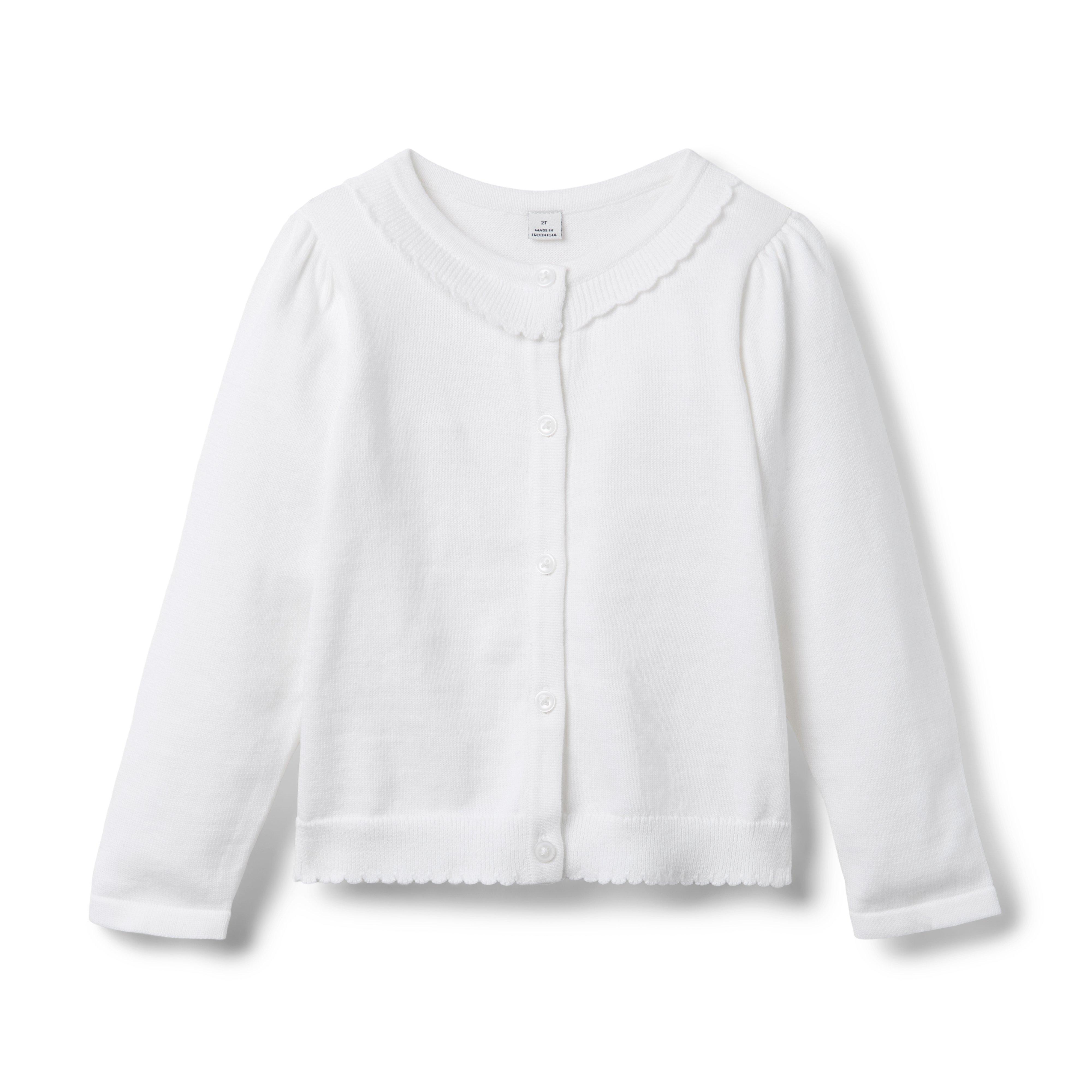 Janie and Jack The Scallop Trim Cardigan