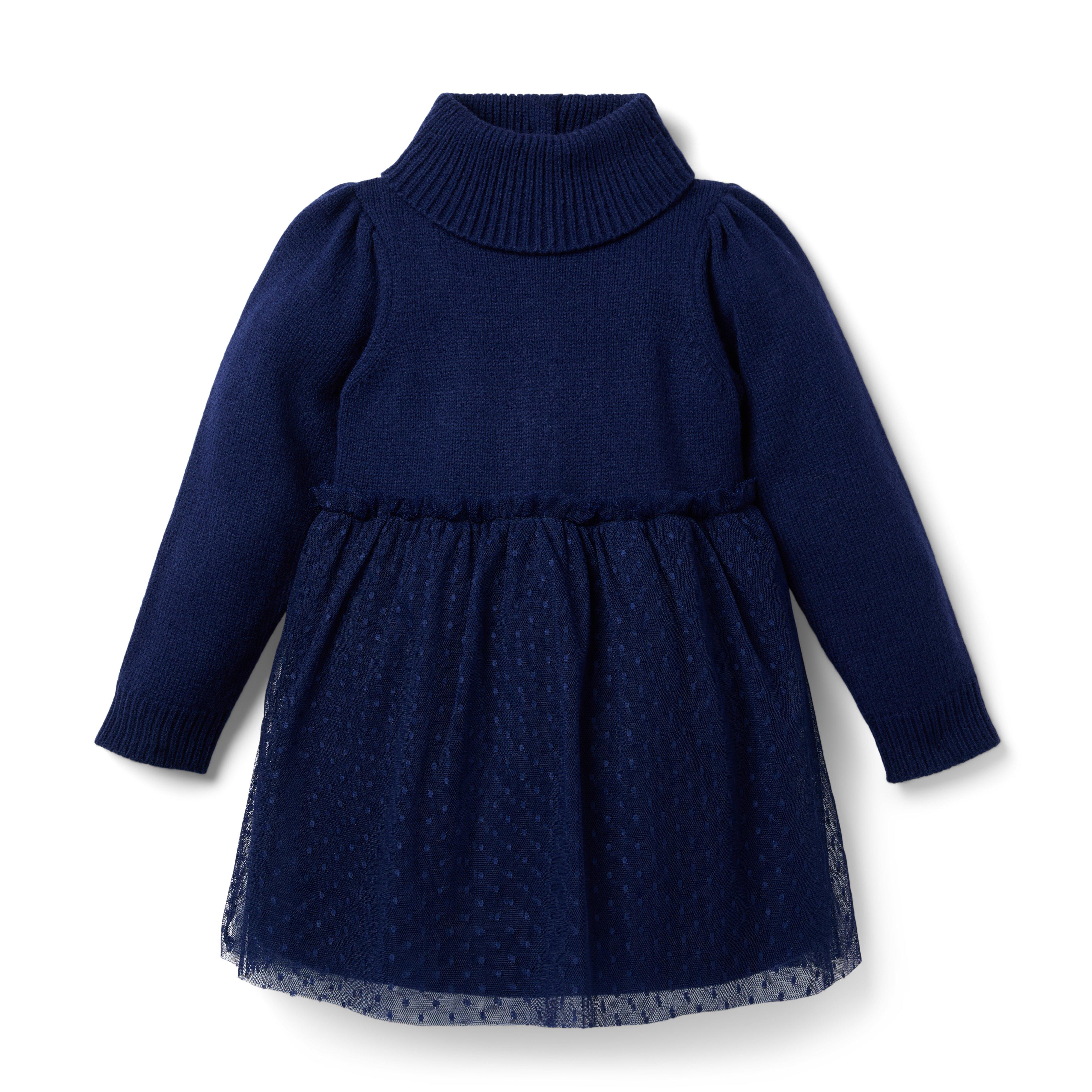 Janie and Jack Tiered Tulle Sweater Dress