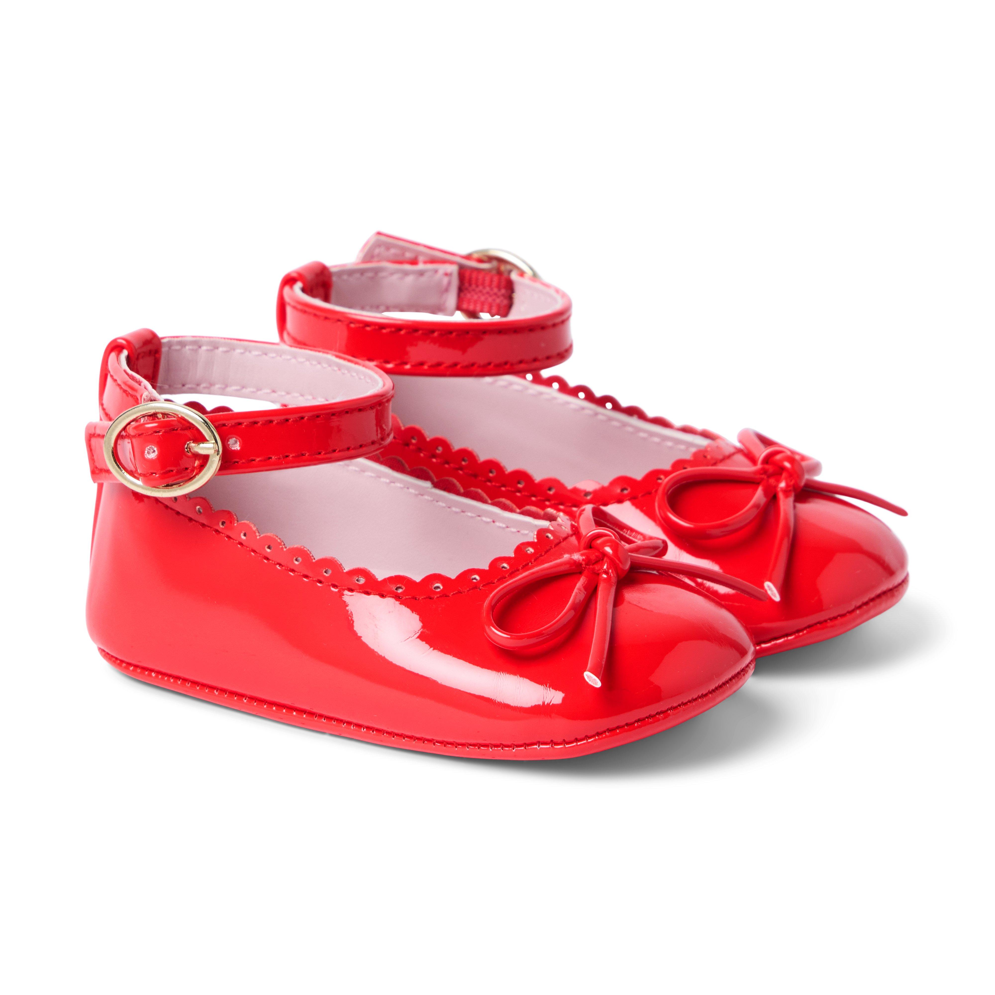 Janie and Jack Baby Patent Bow Ballet Flat