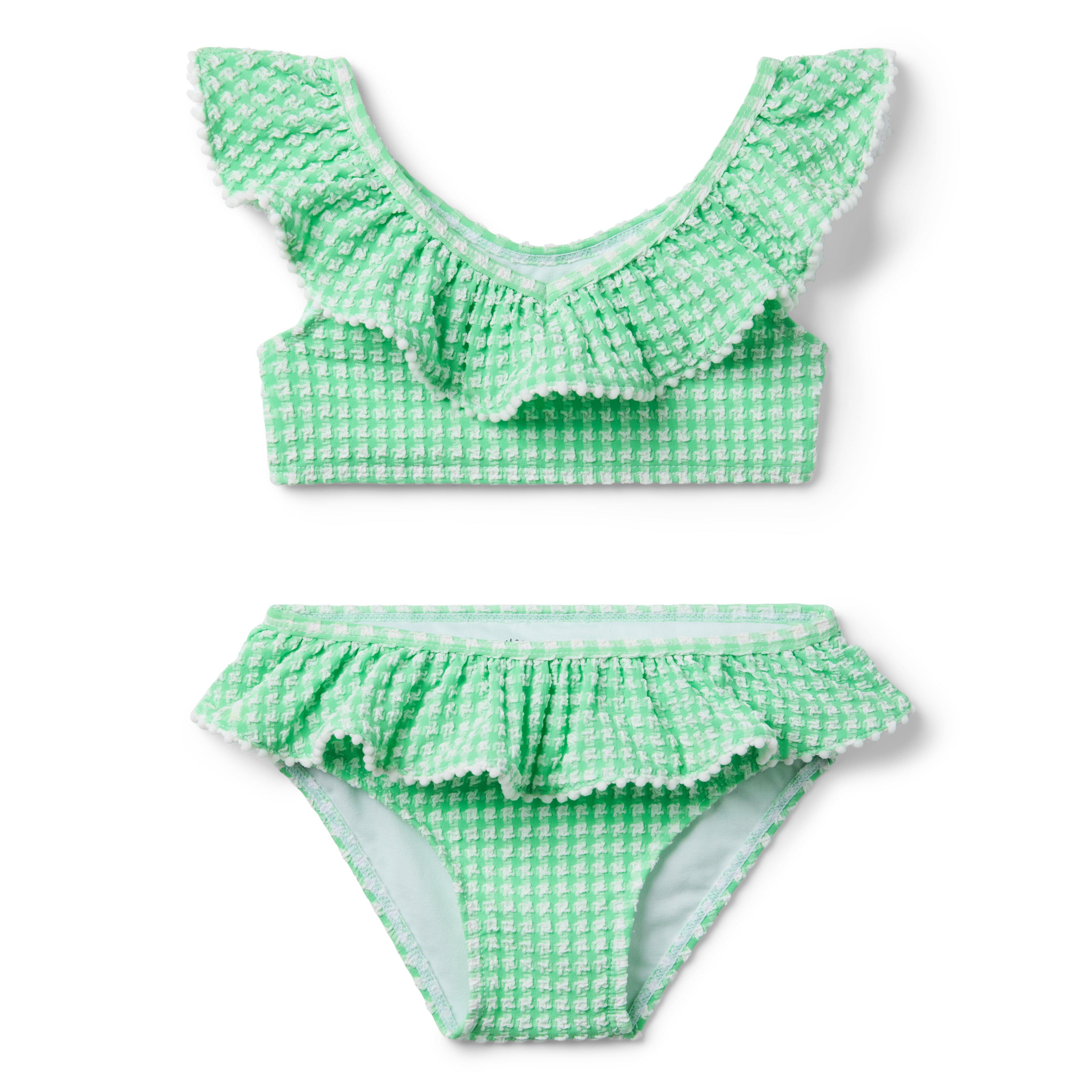 Janie and Jack Recycled Gingham Ruffle 2-Piece Swimsuit