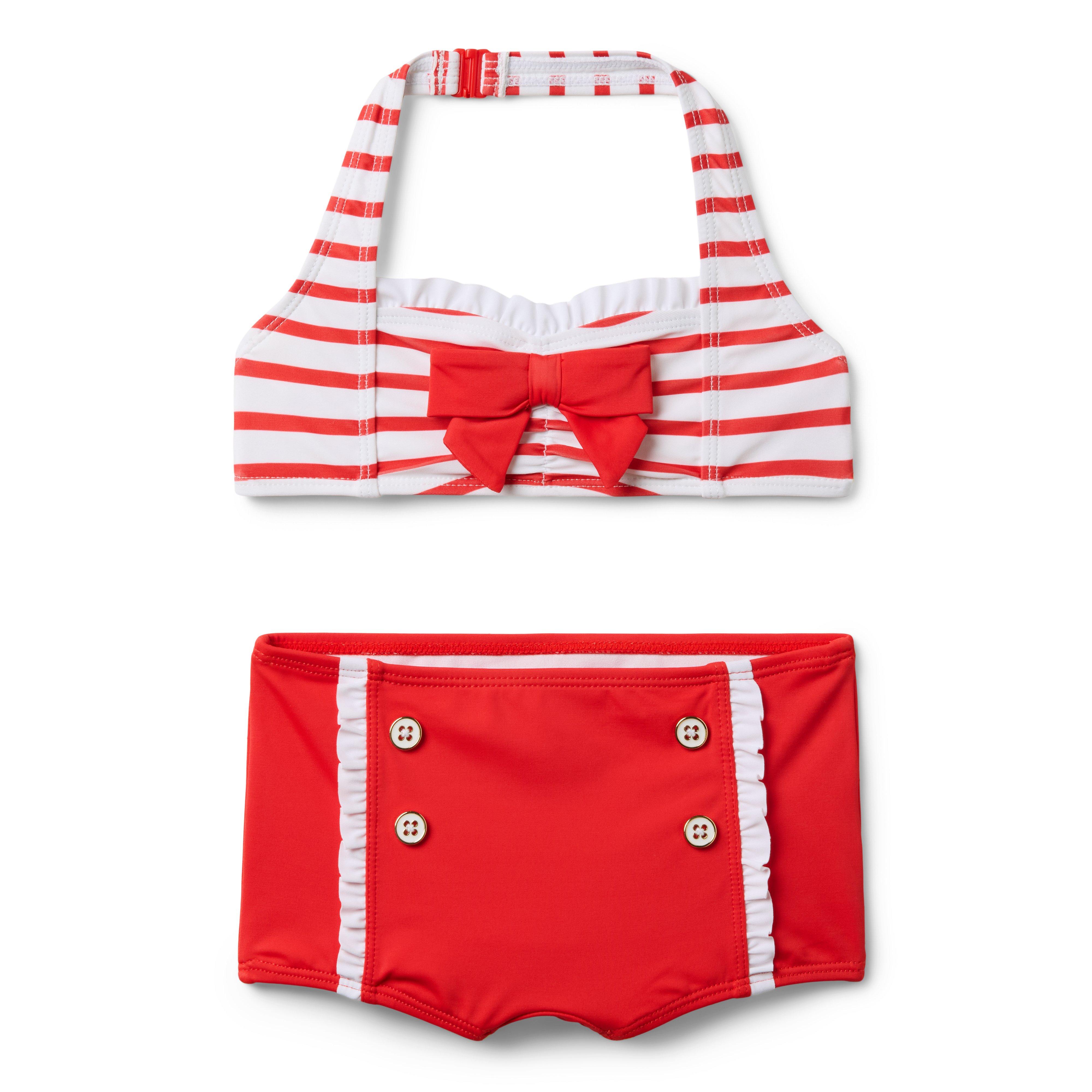Janie and Jack Recycled Retro Striped 2-Piece Swimsuit