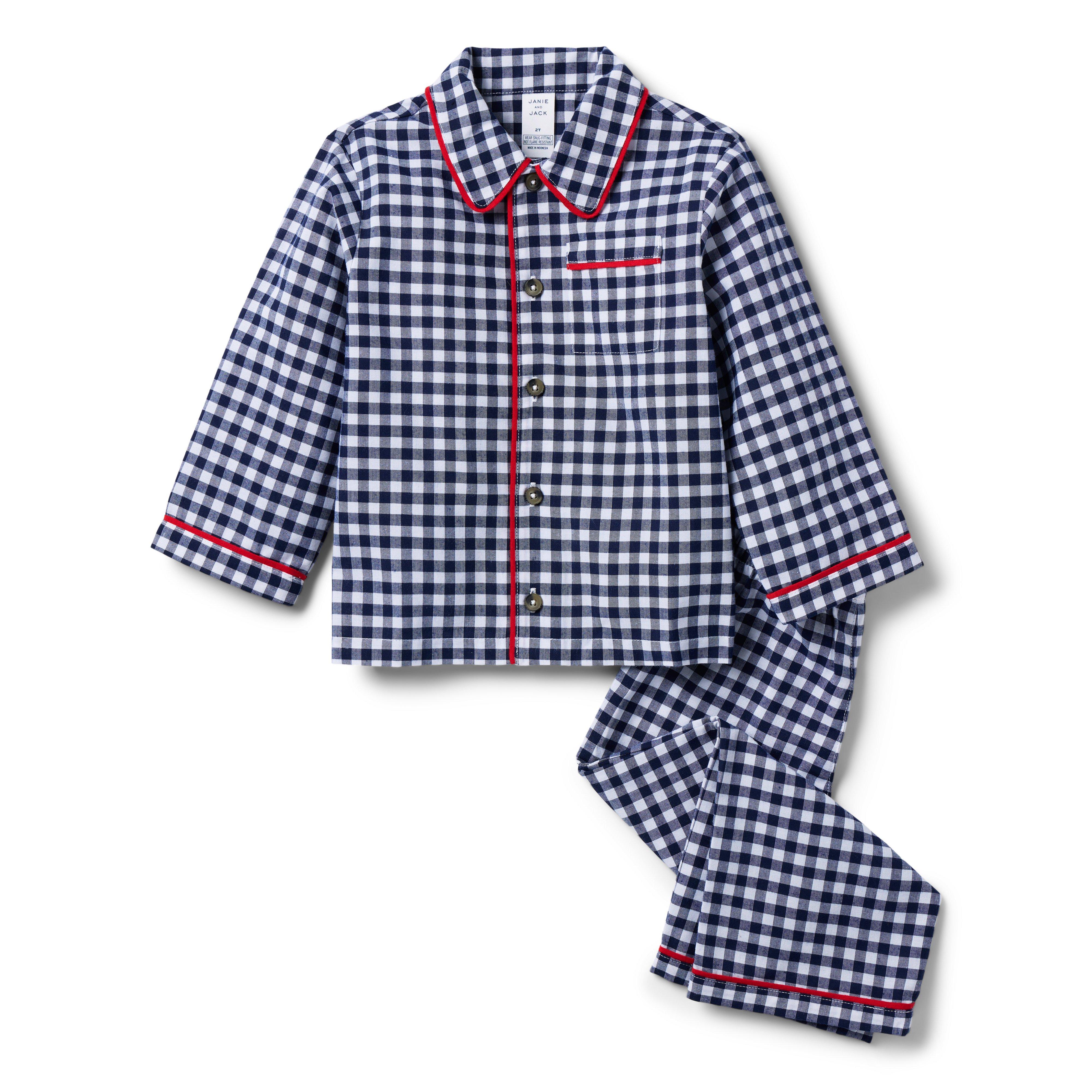 Janie and Jack Good Night Classic Pajamas In Gingham