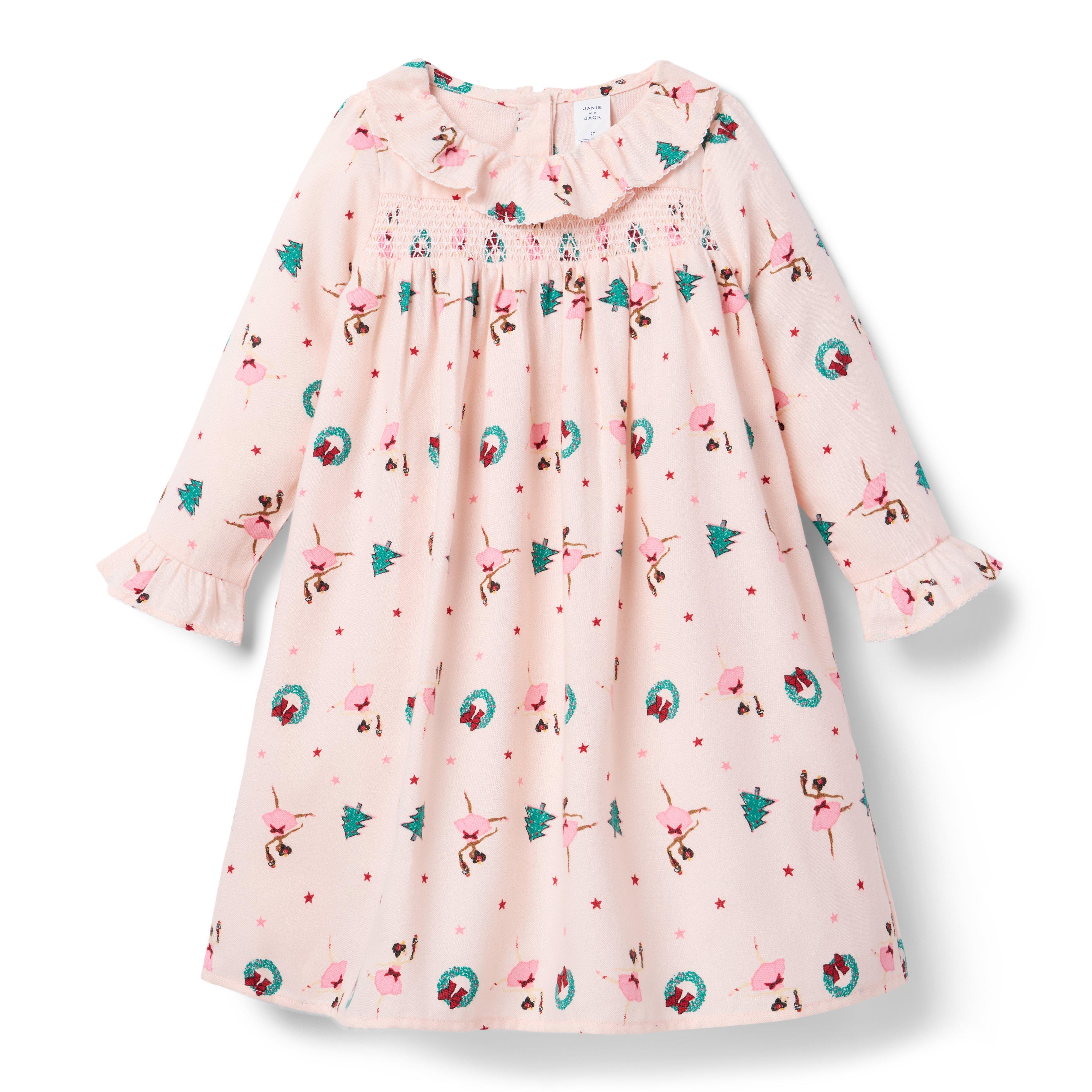 Janie and Jack Good Night Holiday Ballerina Nightgown