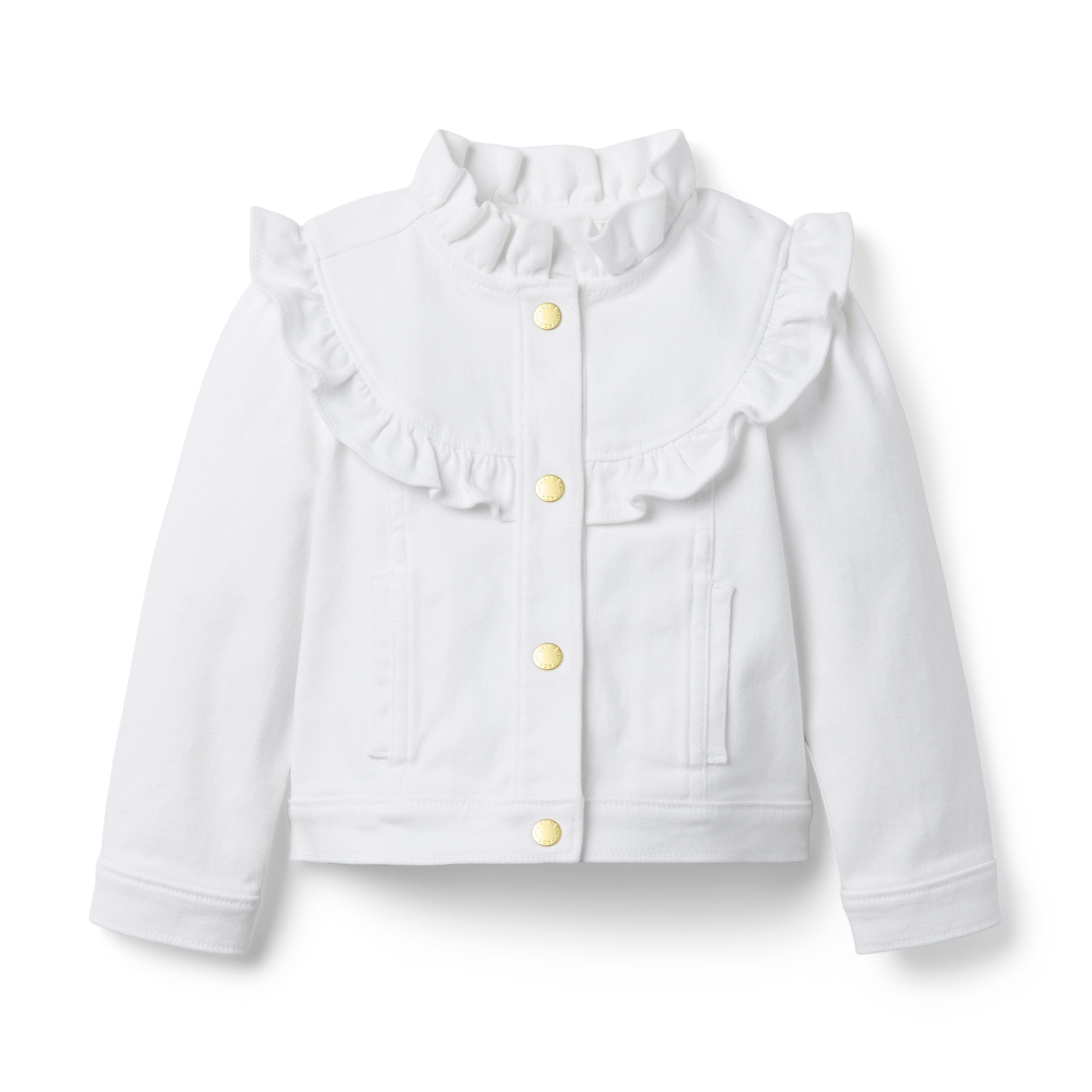 Janie and Jack Denim Ruffle Jacket