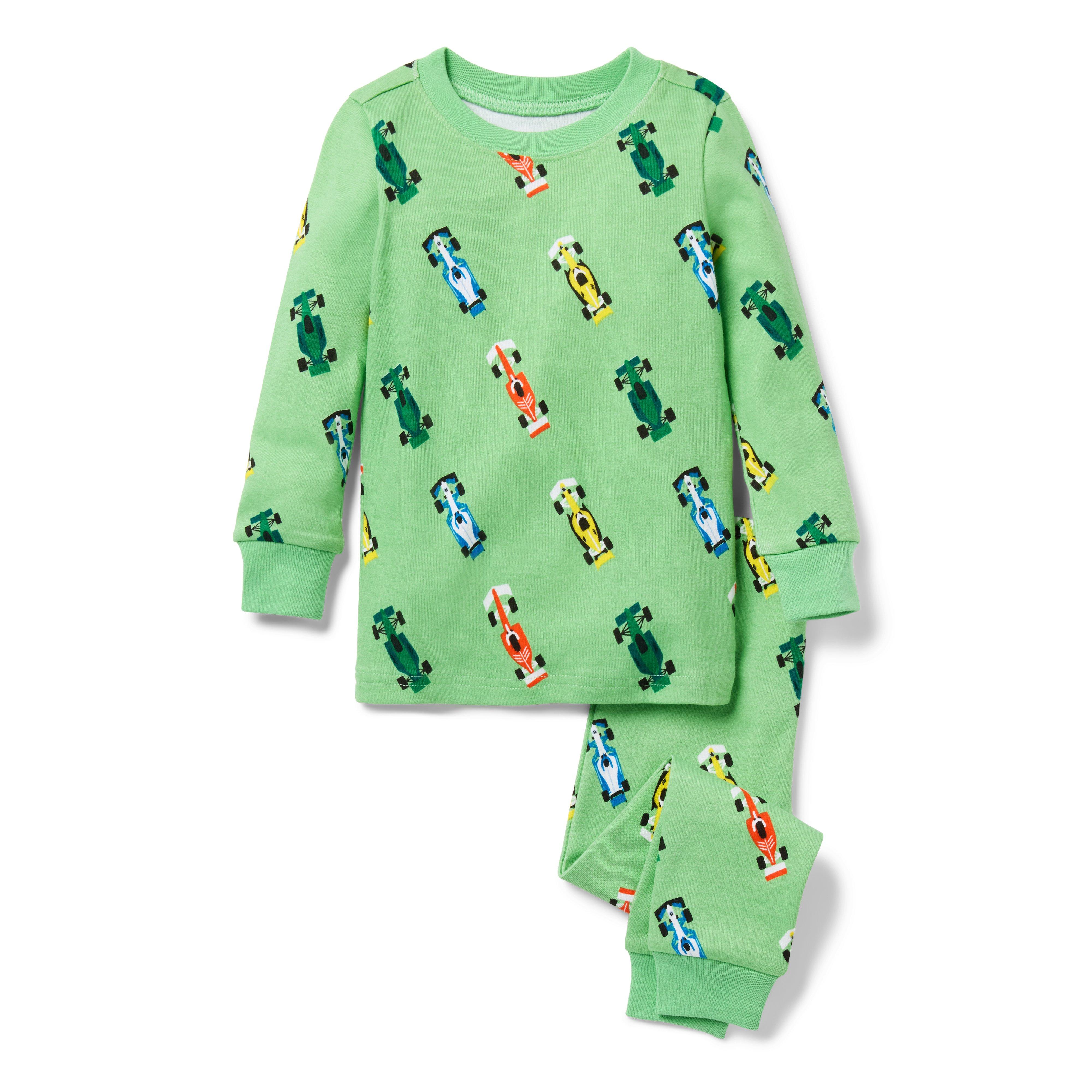 Janie and Jack Good Night Pajama In Race Car
