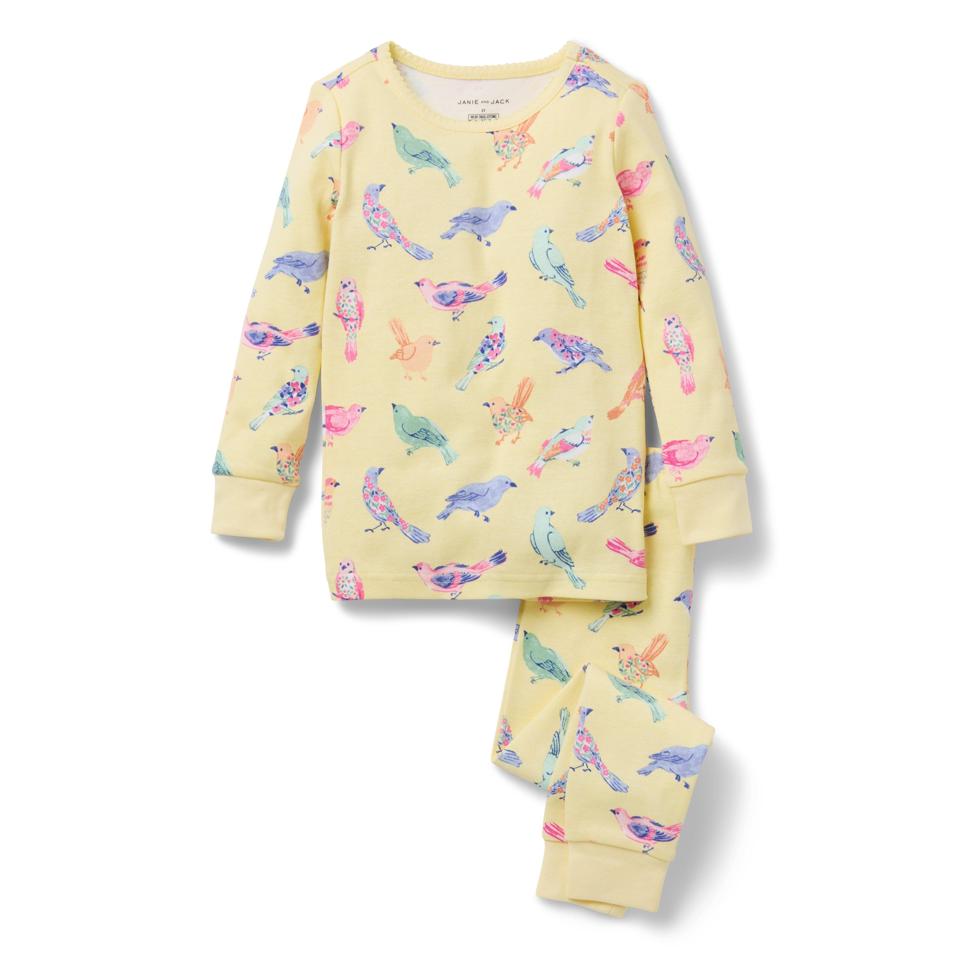 Janie and Jack Good Night Pajama In Bird Friends
