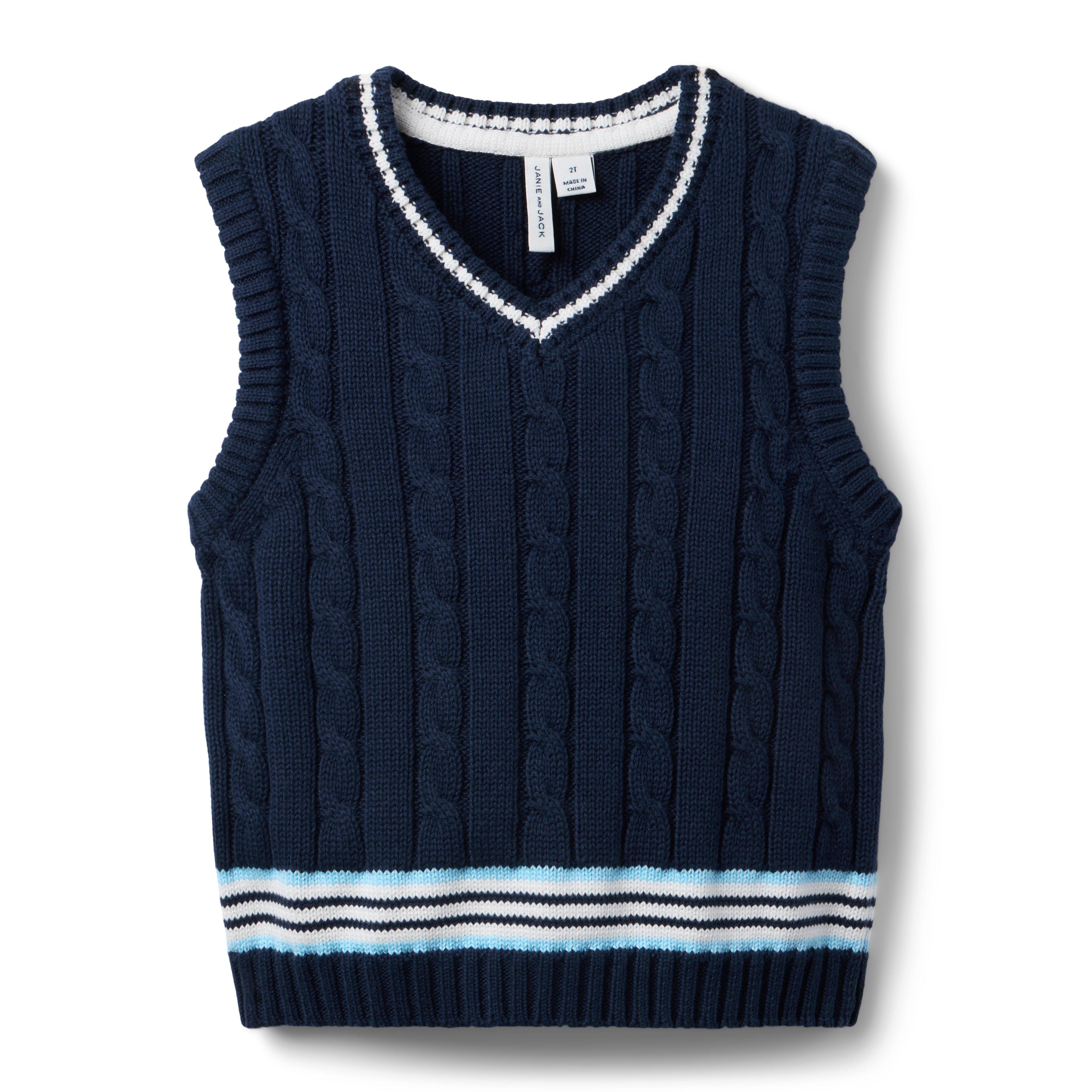 Janie and Jack Cable Knit Sweater Vest