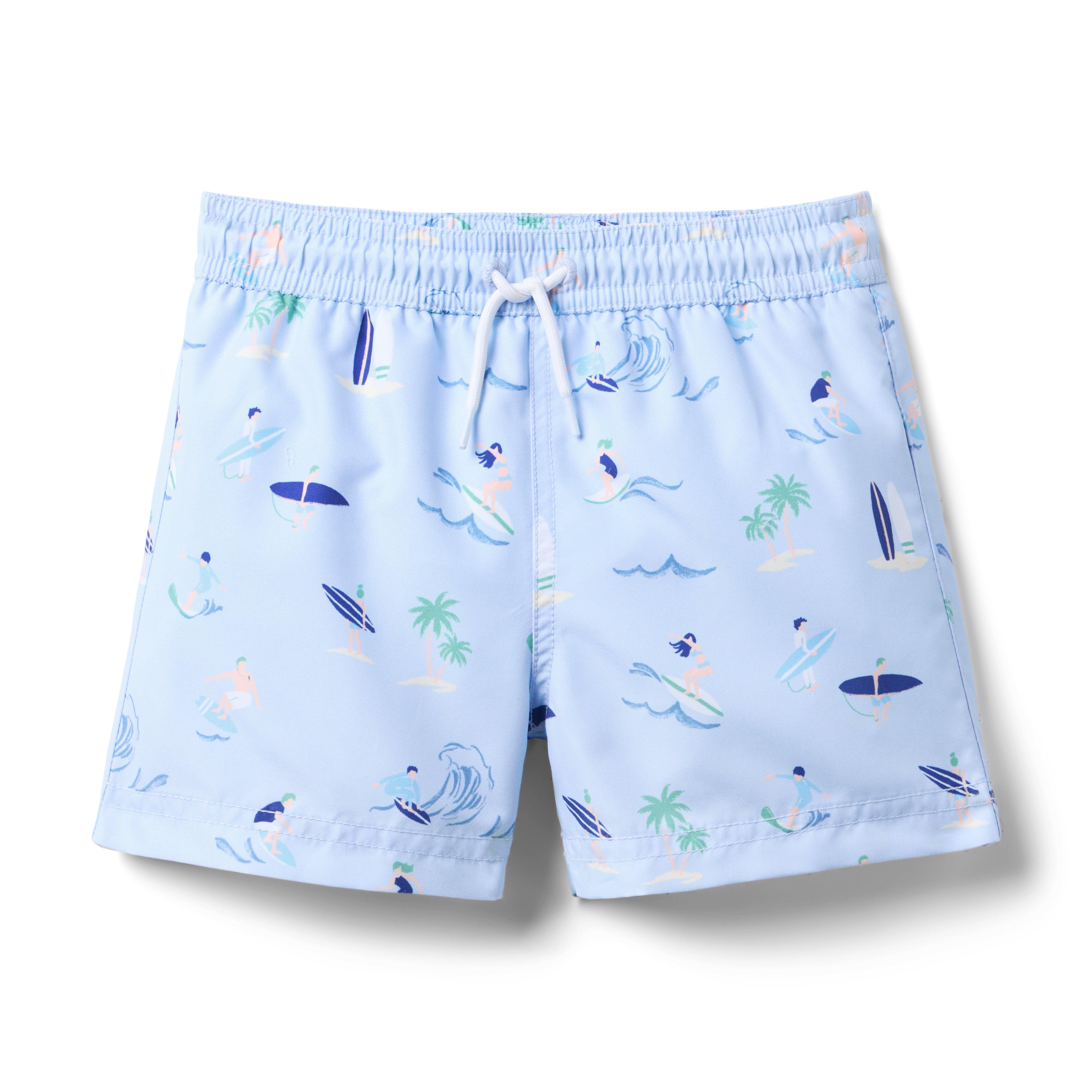 Janie and Jack Recycled Surfer Swim Trunk