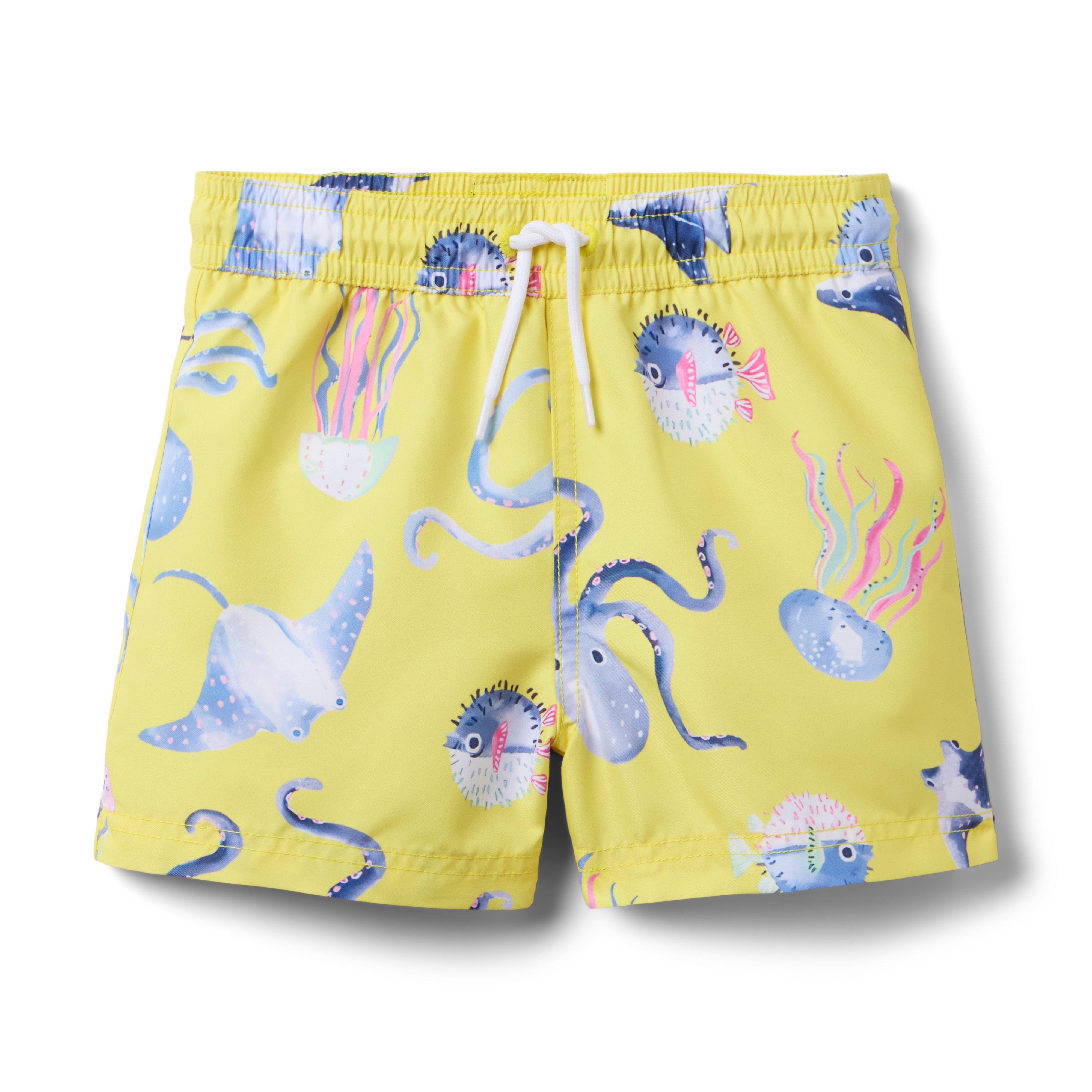 Janie and Jack Recycled Sea Friends Swim Trunk