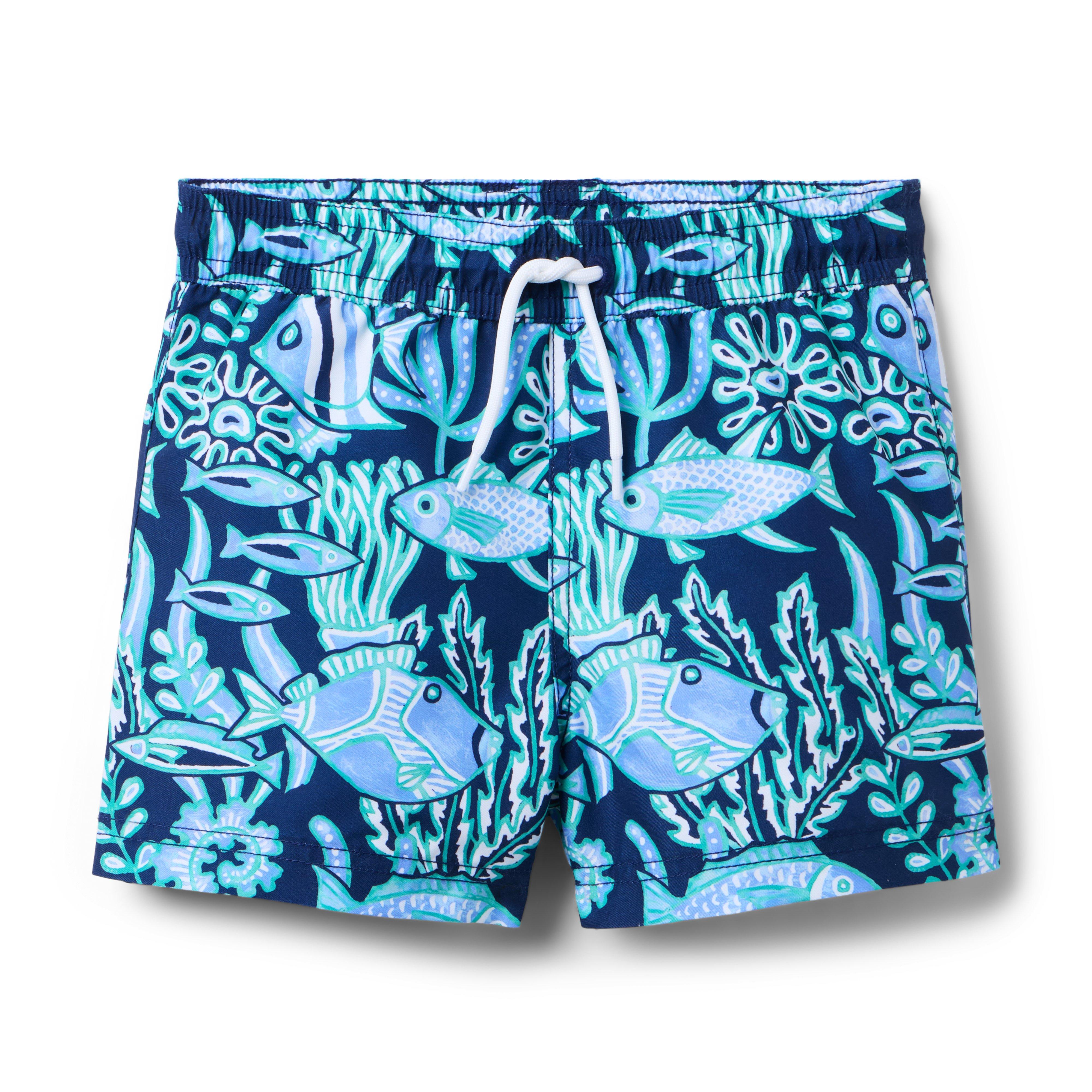 Janie and Jack Recycle Reef Fish Swim Trunk