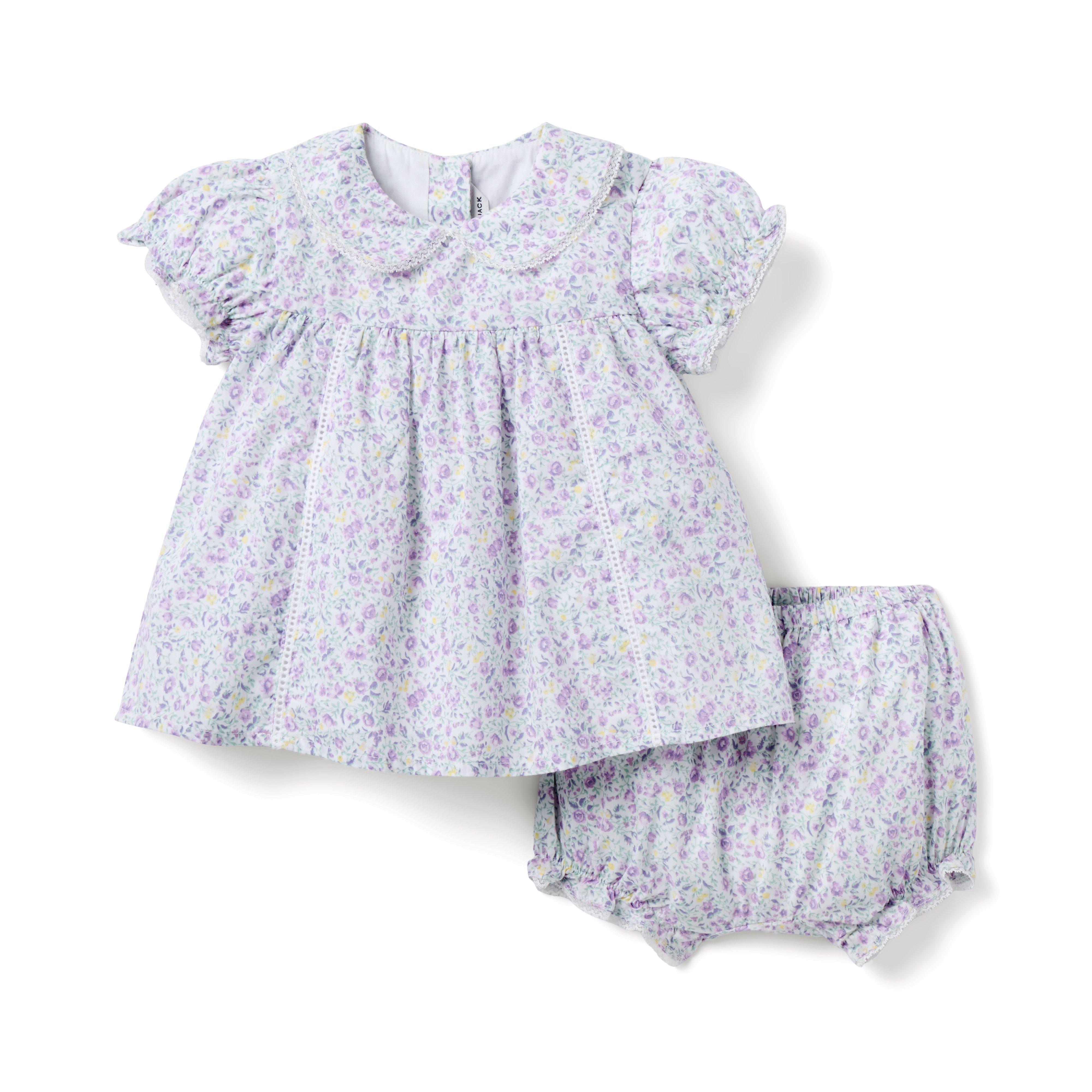 Janie and Jack Baby Ditsy Floral Matching Set