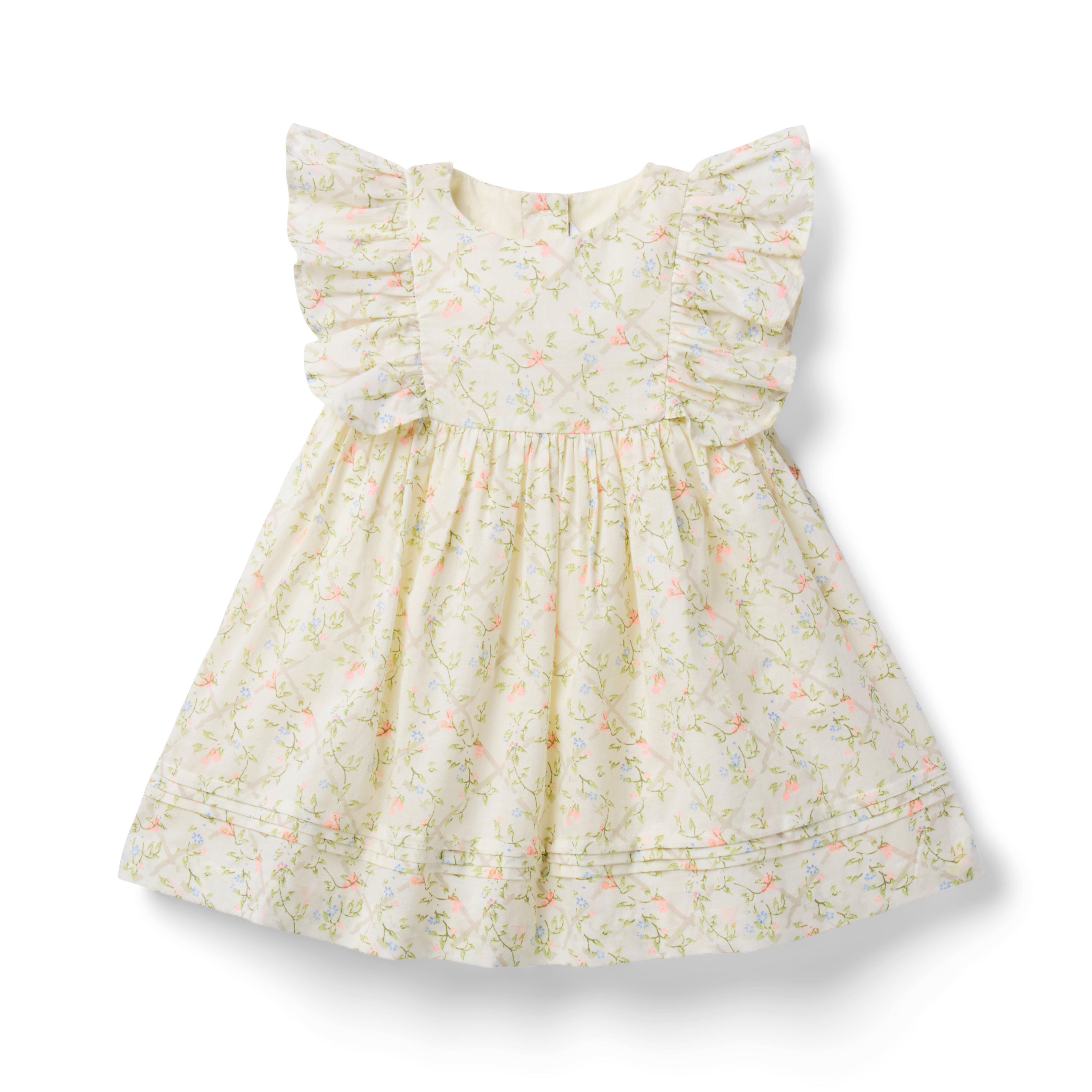 Janie and Jack Baby Ditsy Floral Ruffle Dress