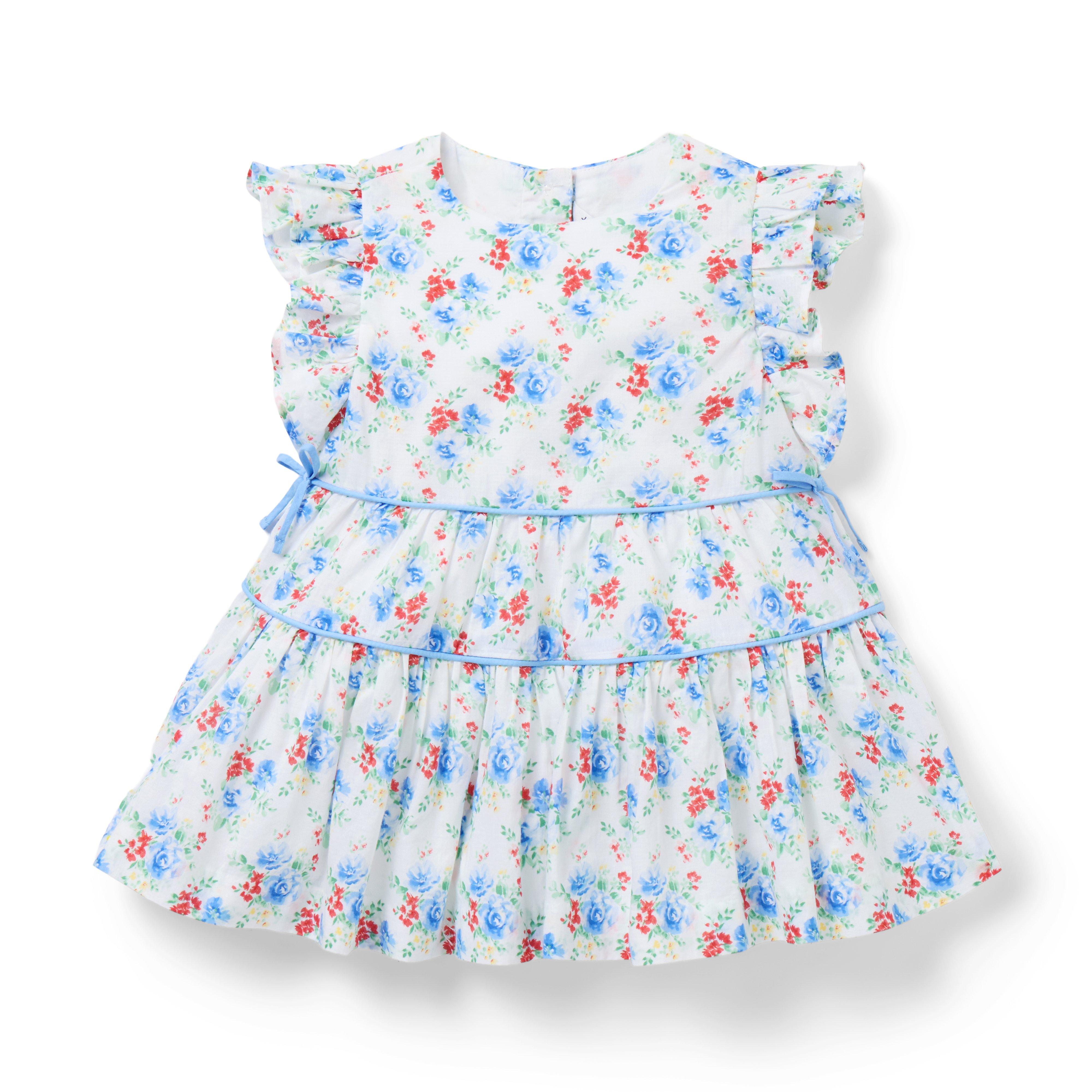 Janie and Jack Baby Floral Bow Dress