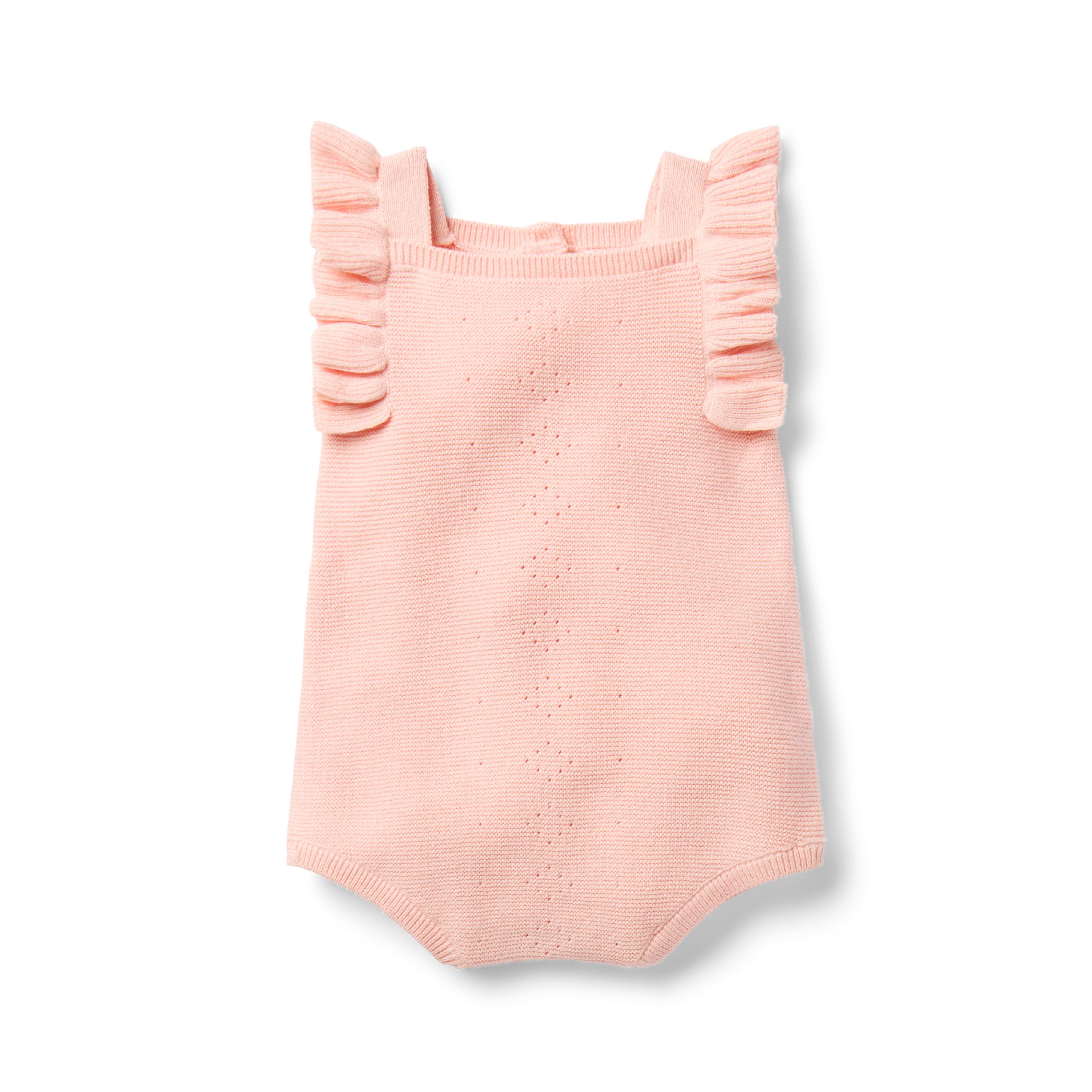 Janie and Jack Baby Pointelle Ruffle Romper