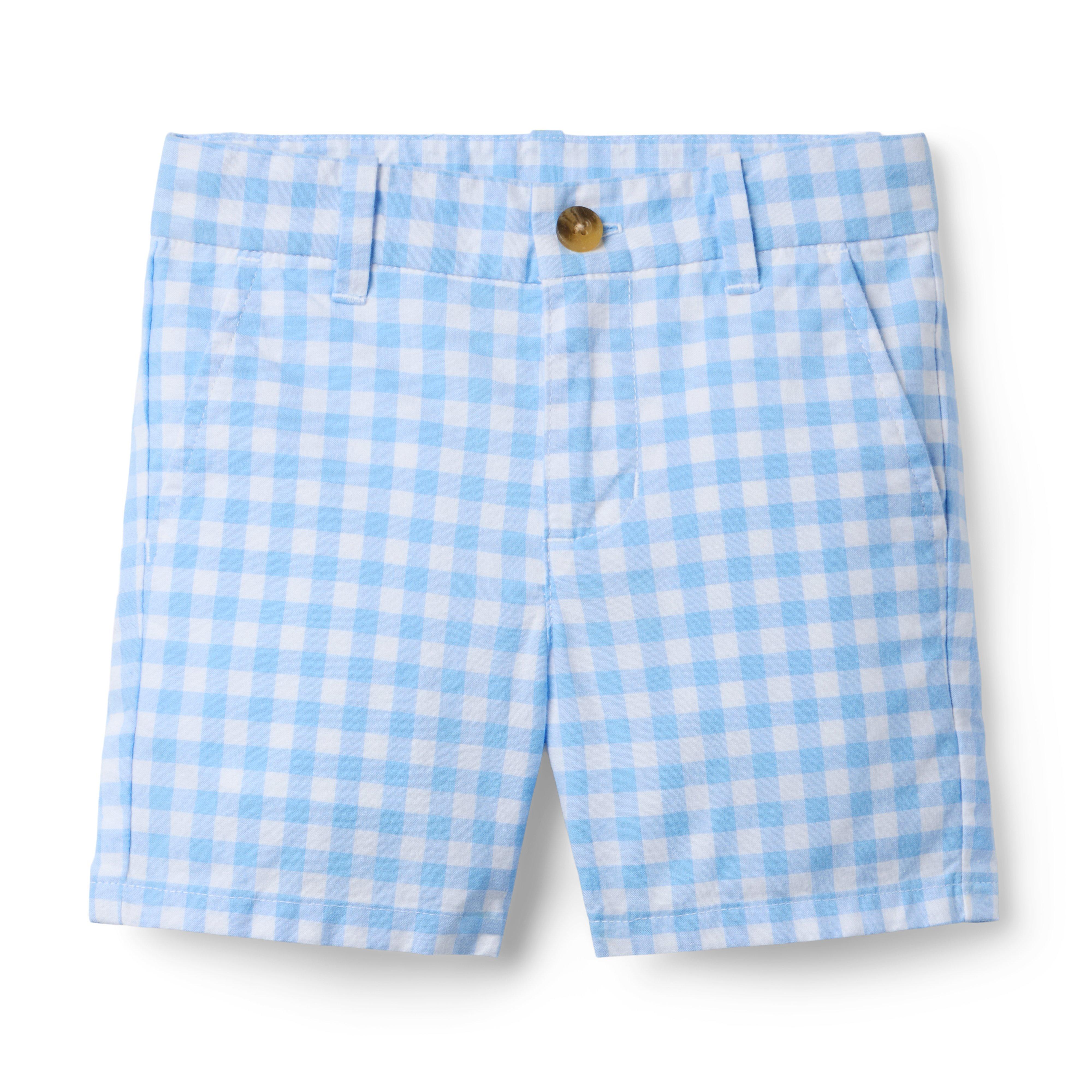 Janie and Jack Gingham Poplin Short
