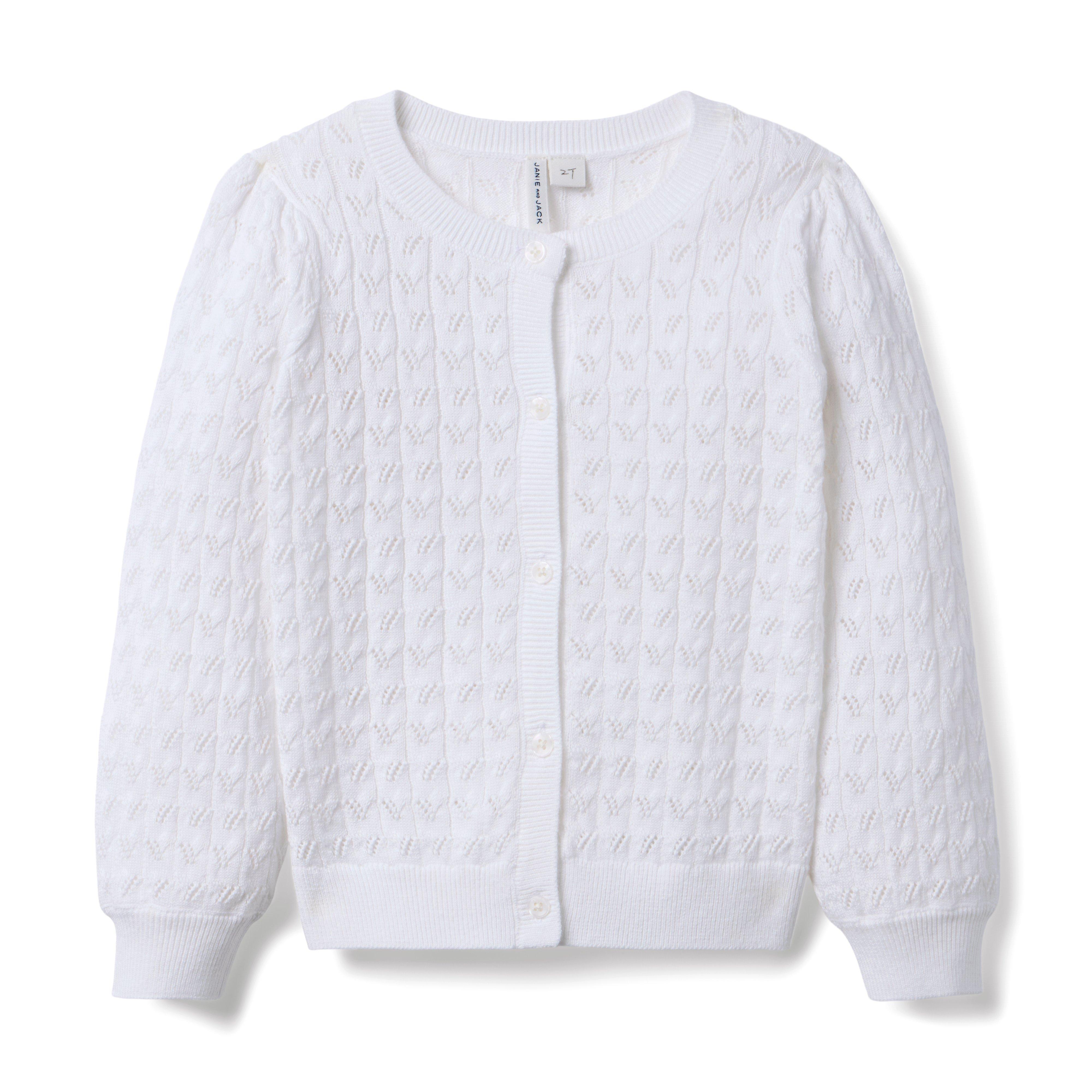 Janie and Jack Pointelle Cardigan
