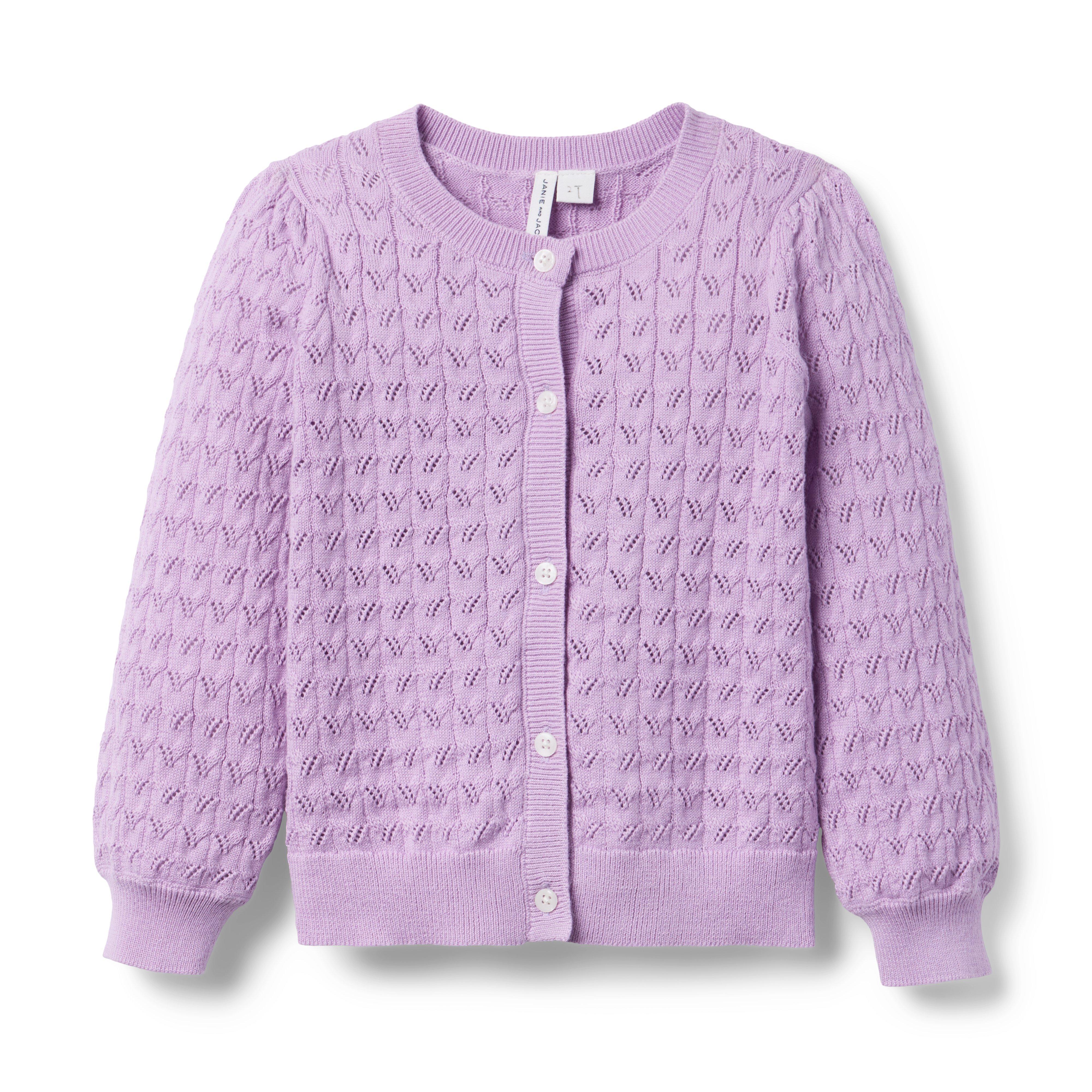 Janie and Jack Pointelle Cardigan