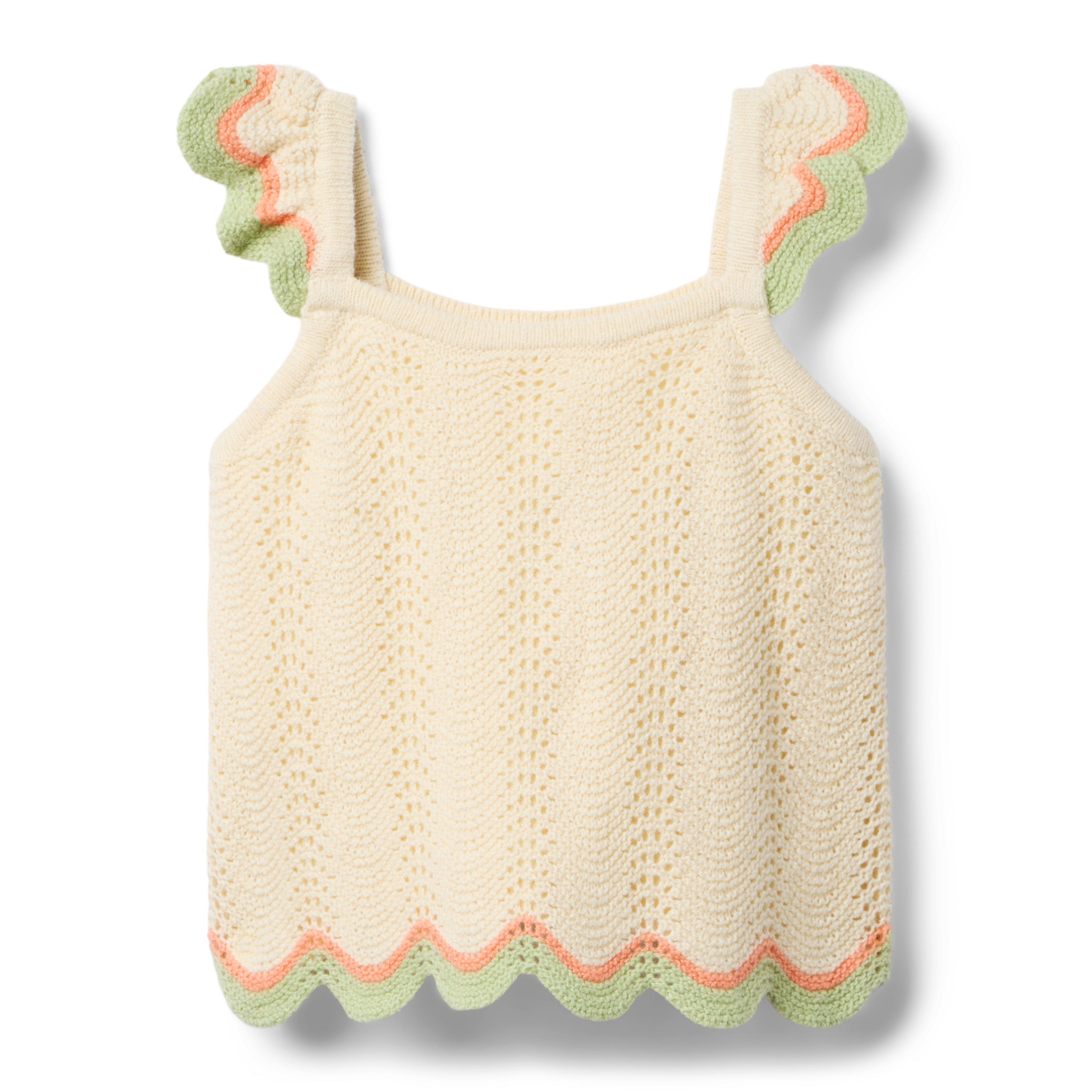 Janie and Jack Crochet Scallop Hem Top