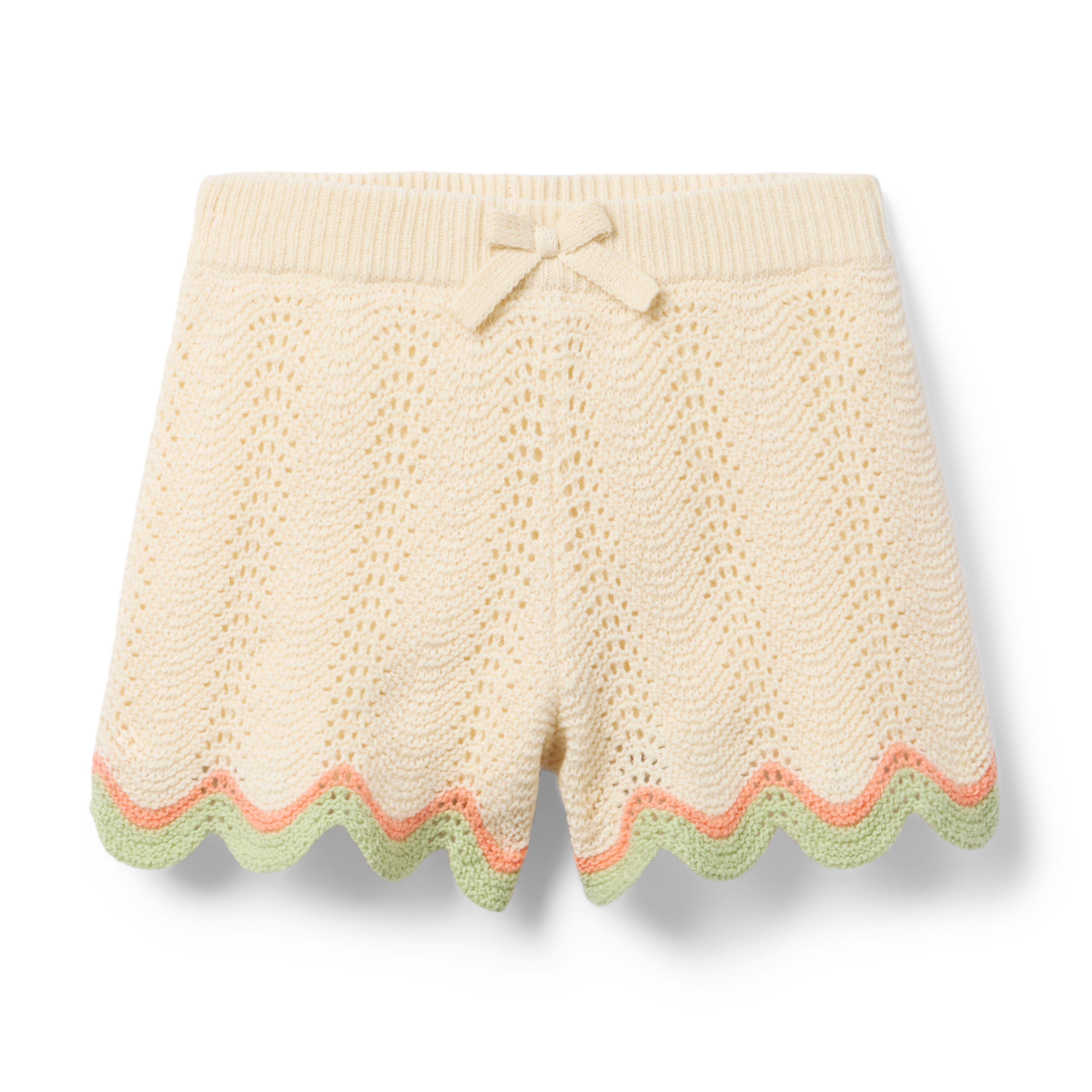 Janie and Jack Crochet Scallop Hem Short