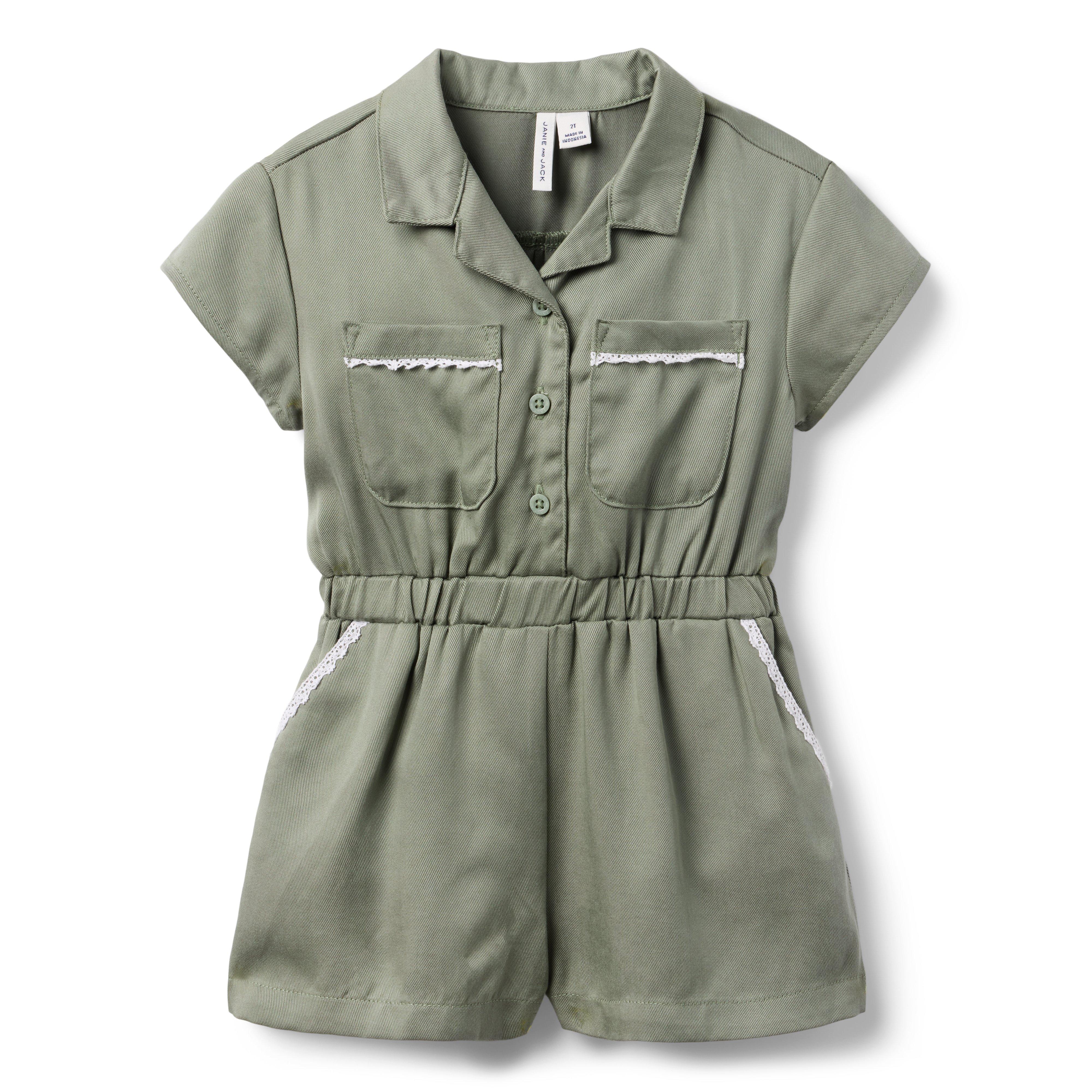 Janie and Jack The Cargo Twill Romper