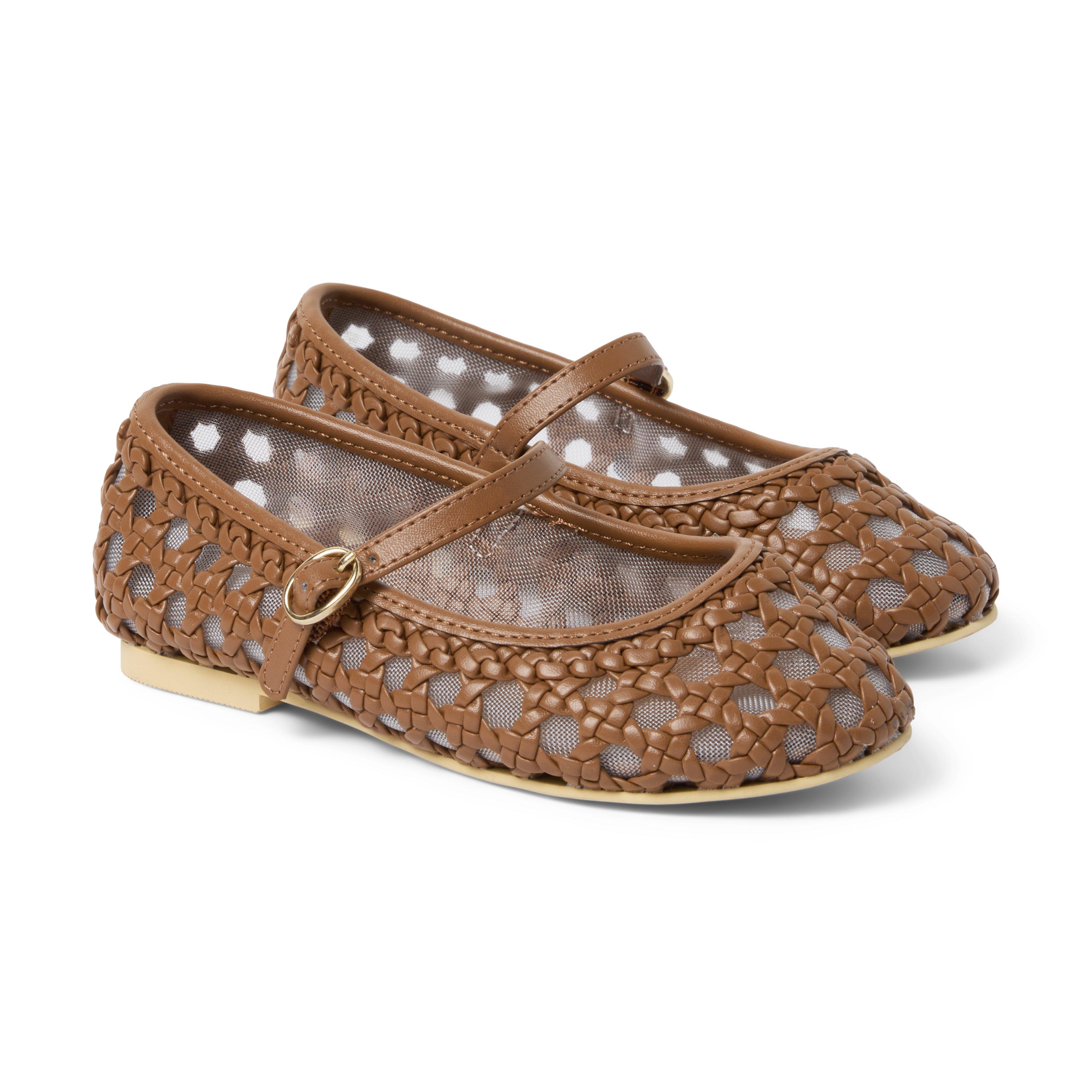 Janie and Jack Woven Ballet Flat