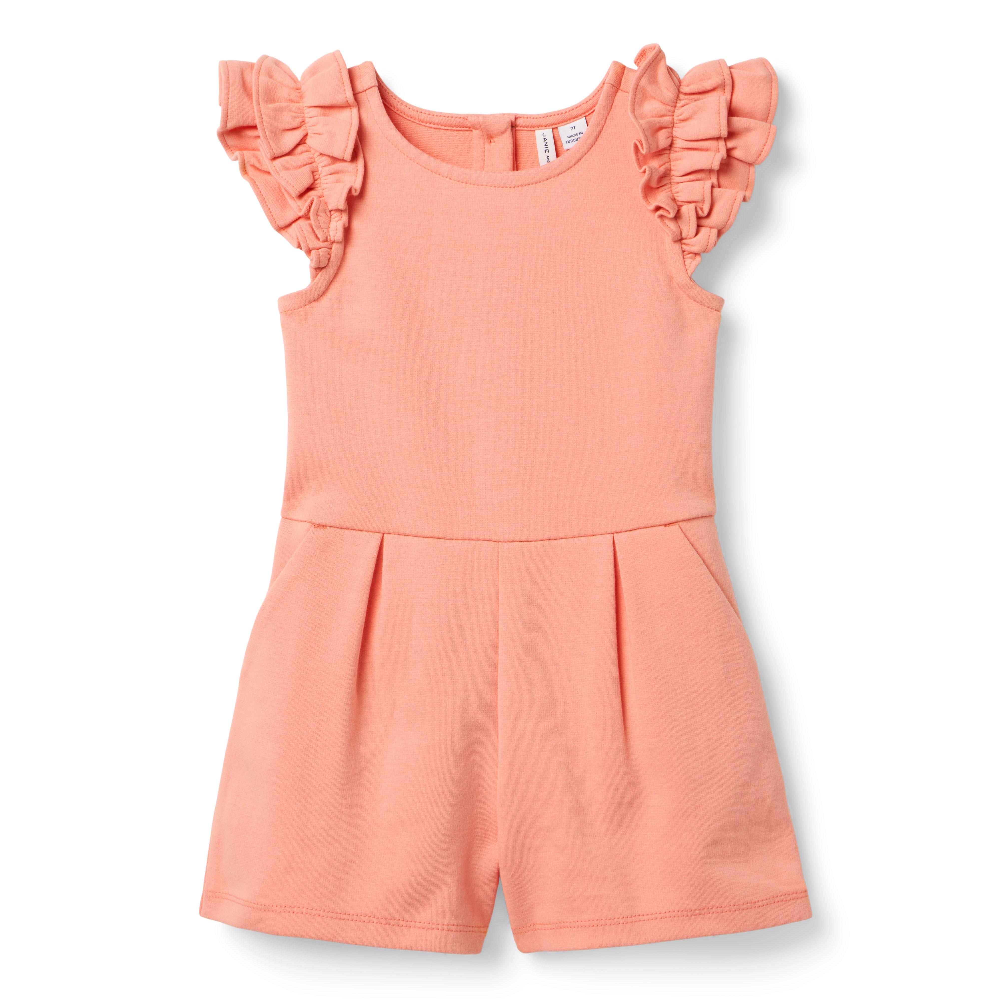 Janie and Jack Ruffle Ponte Romper