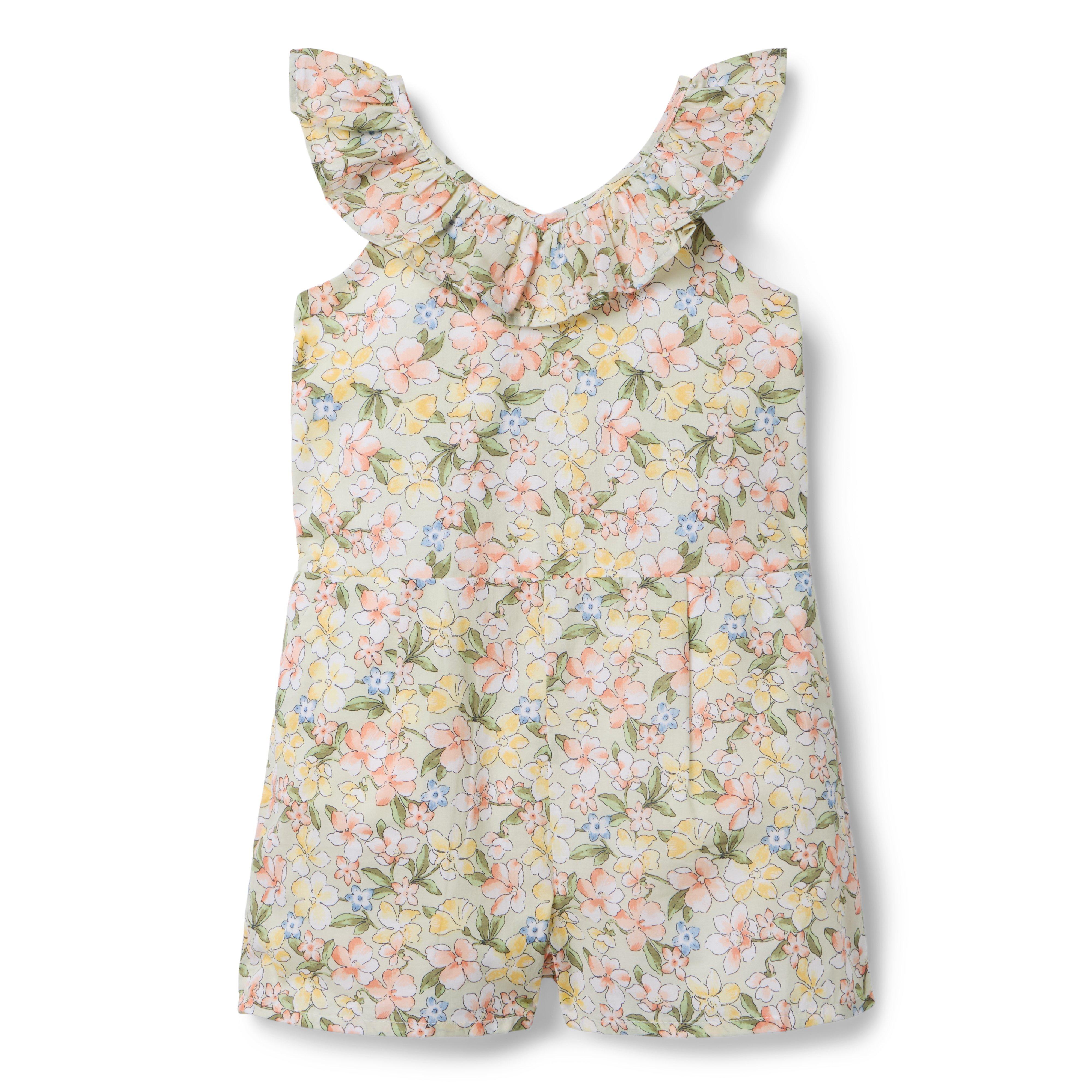 Janie and Jack Floral Ruffle Romper