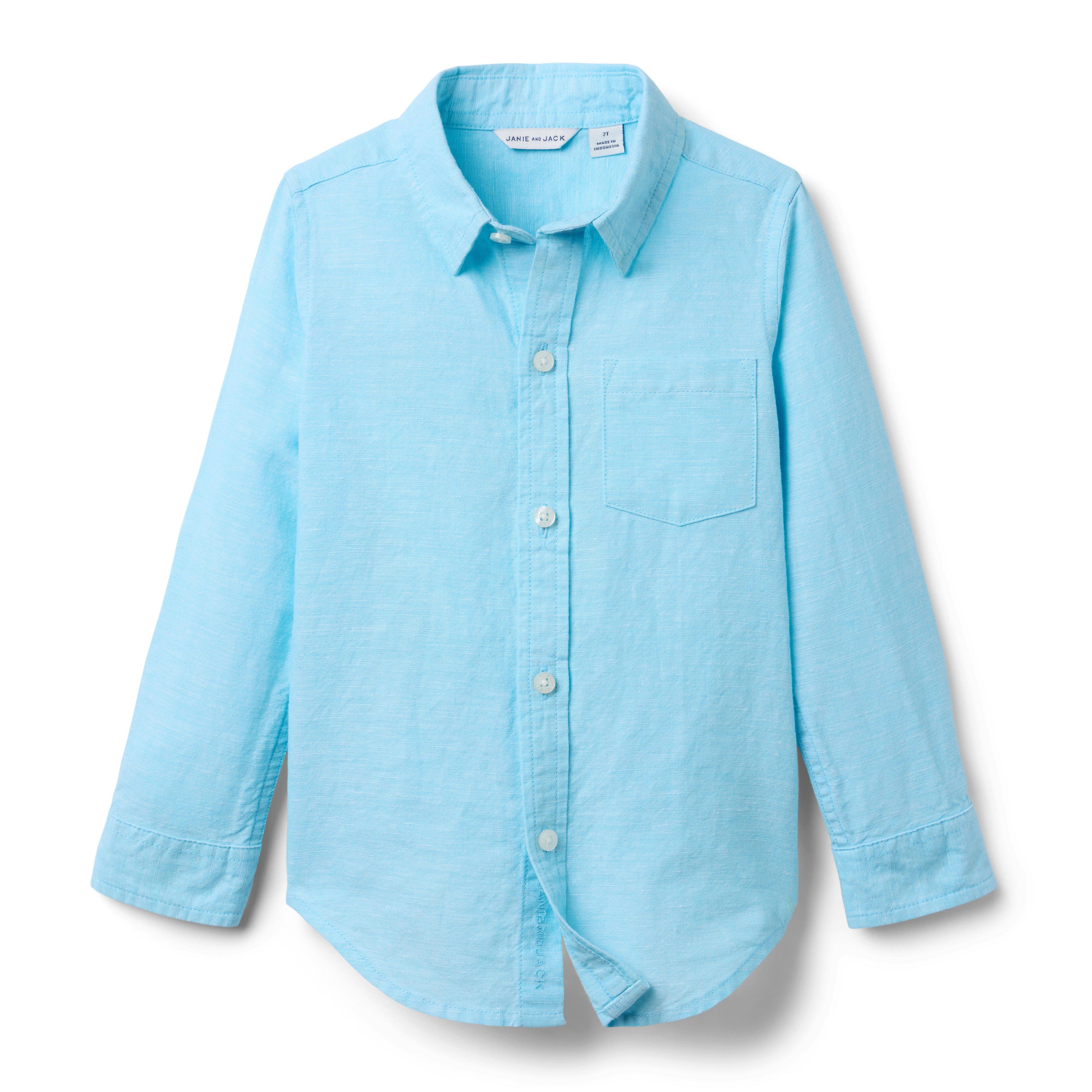 Janie and Jack The Linen-Cotton Shirt
