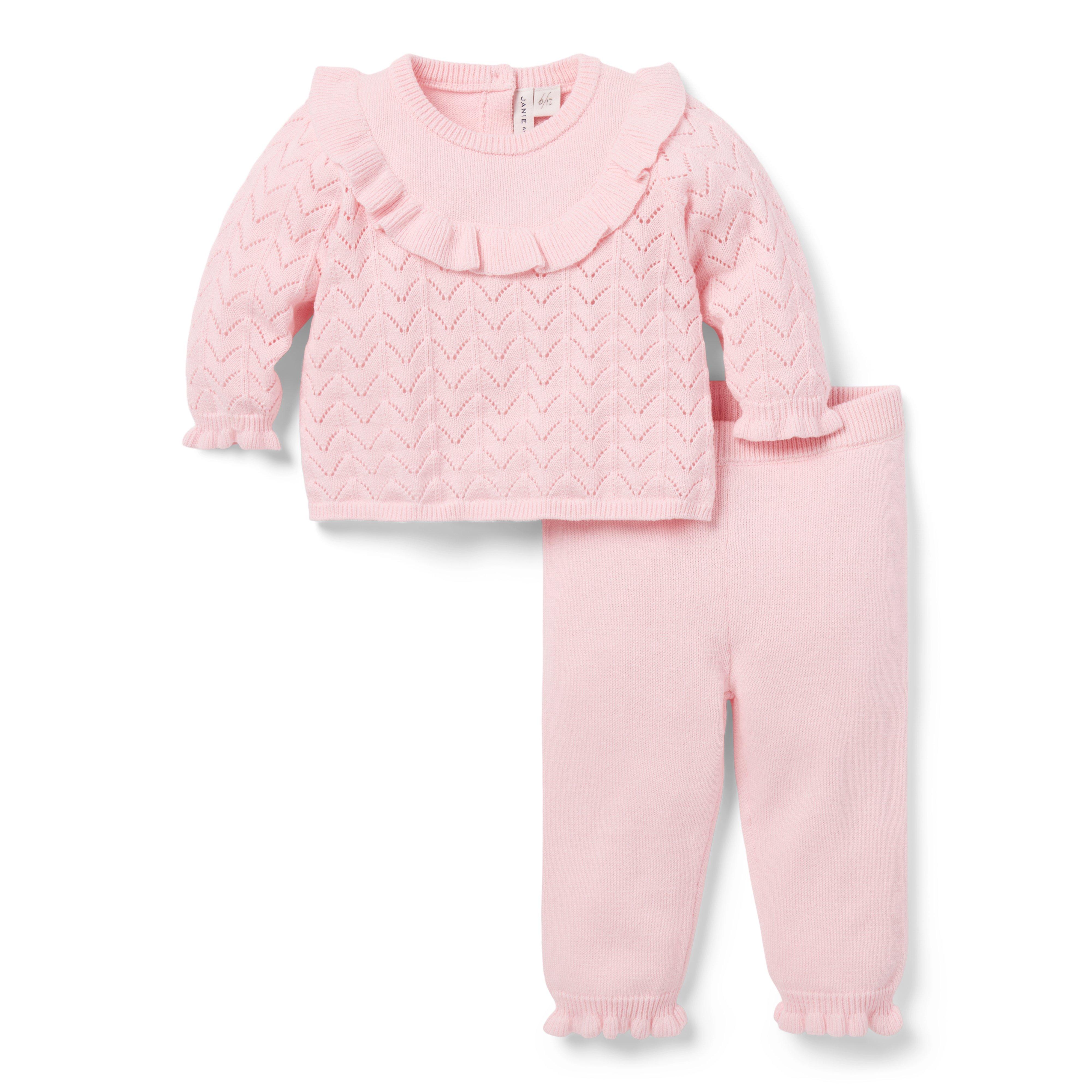 Janie and Jack Baby Ruffle Collared Sweater Set