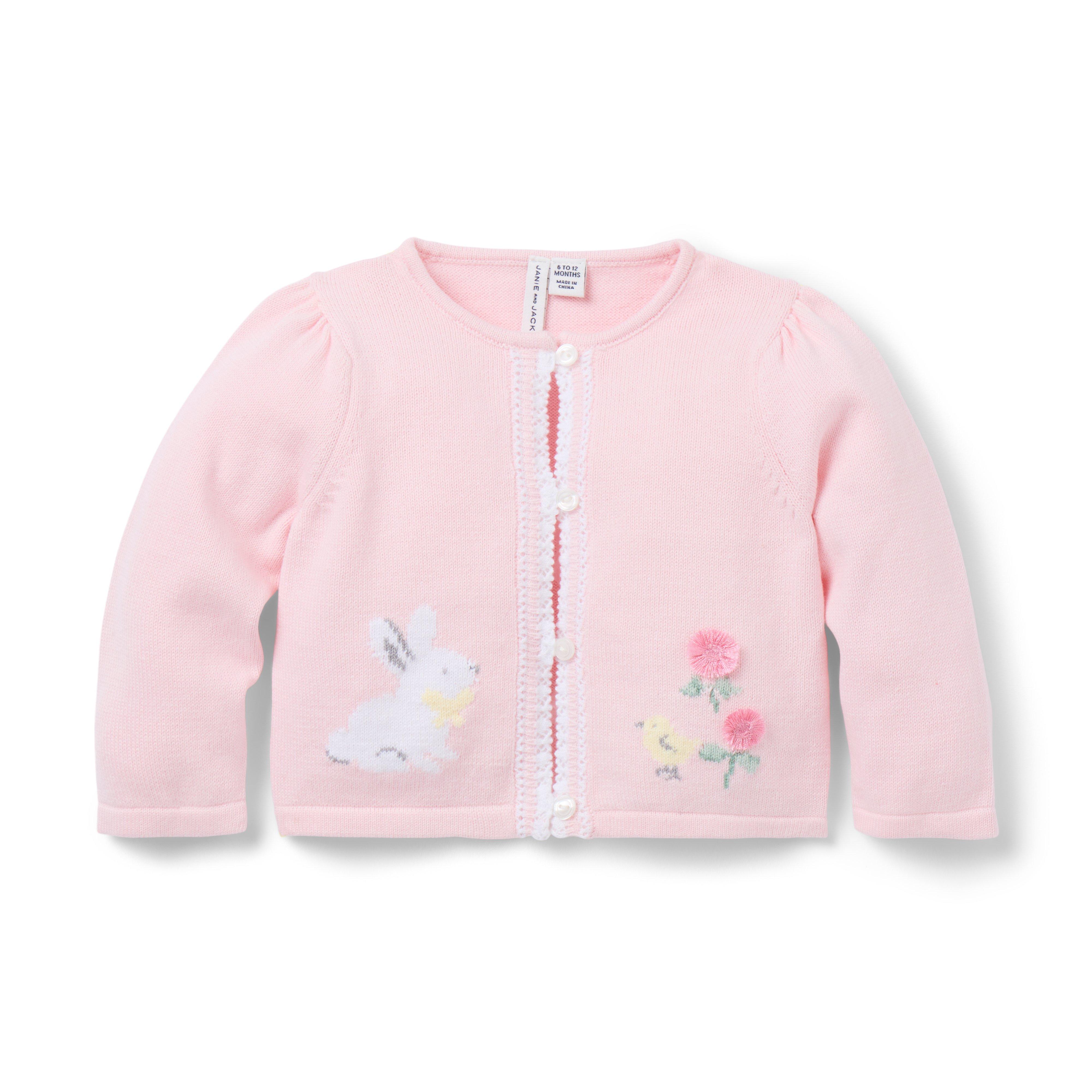 Janie and Jack The Bunny Baby Cardigan