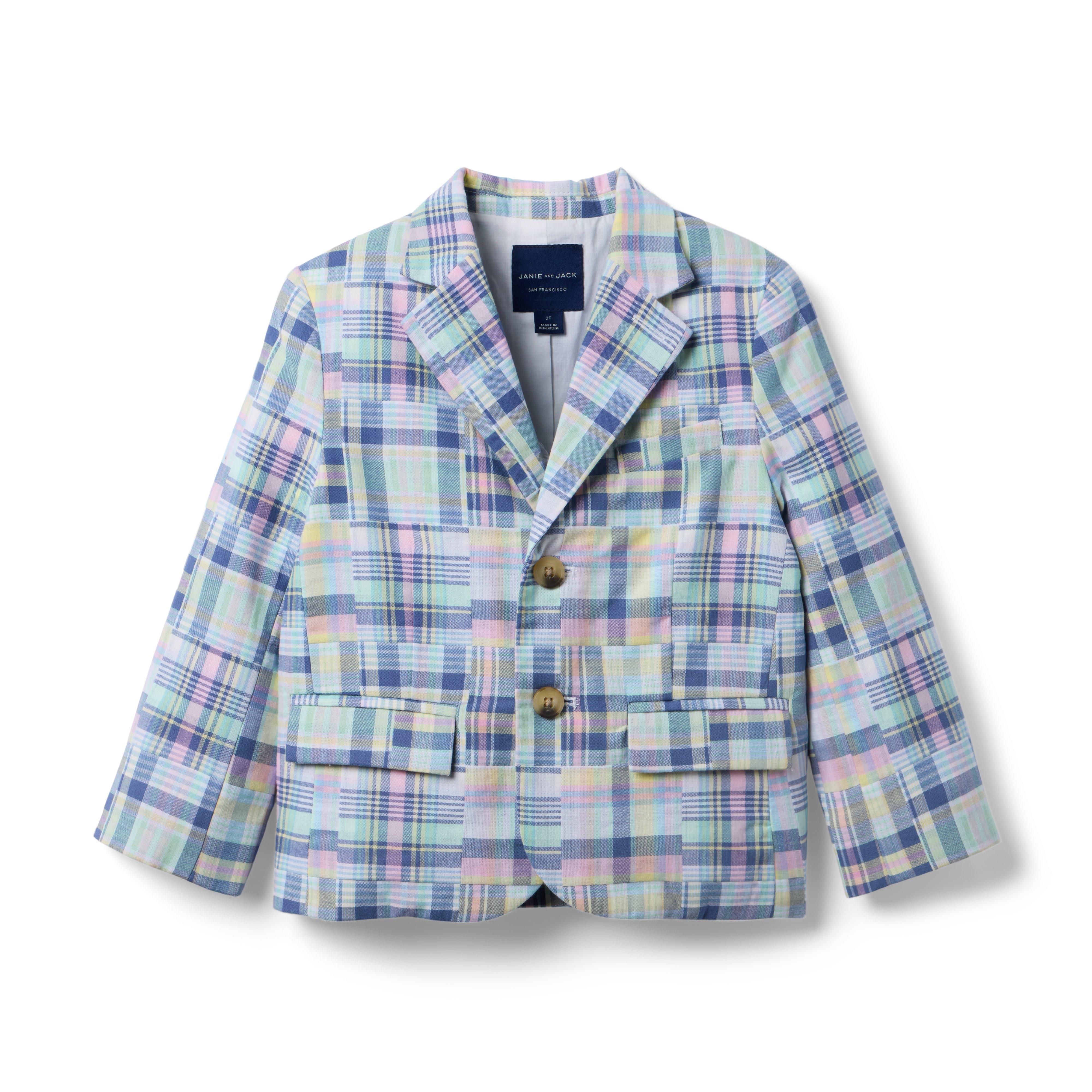 Janie and Jack The Plaid Patchwork Blazer