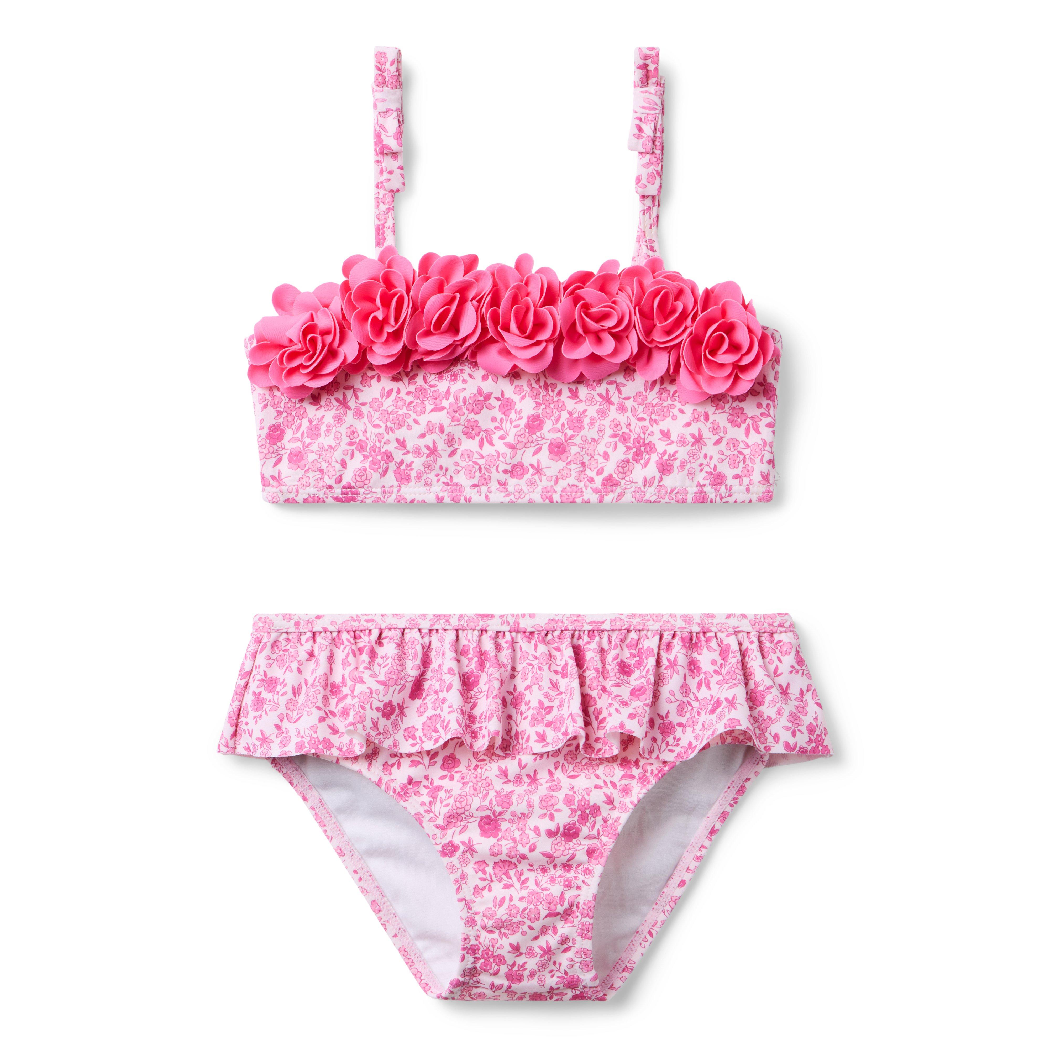 Janie and Jack Recycled Ditsy Floral Rosette 2-Piece Swimsuit