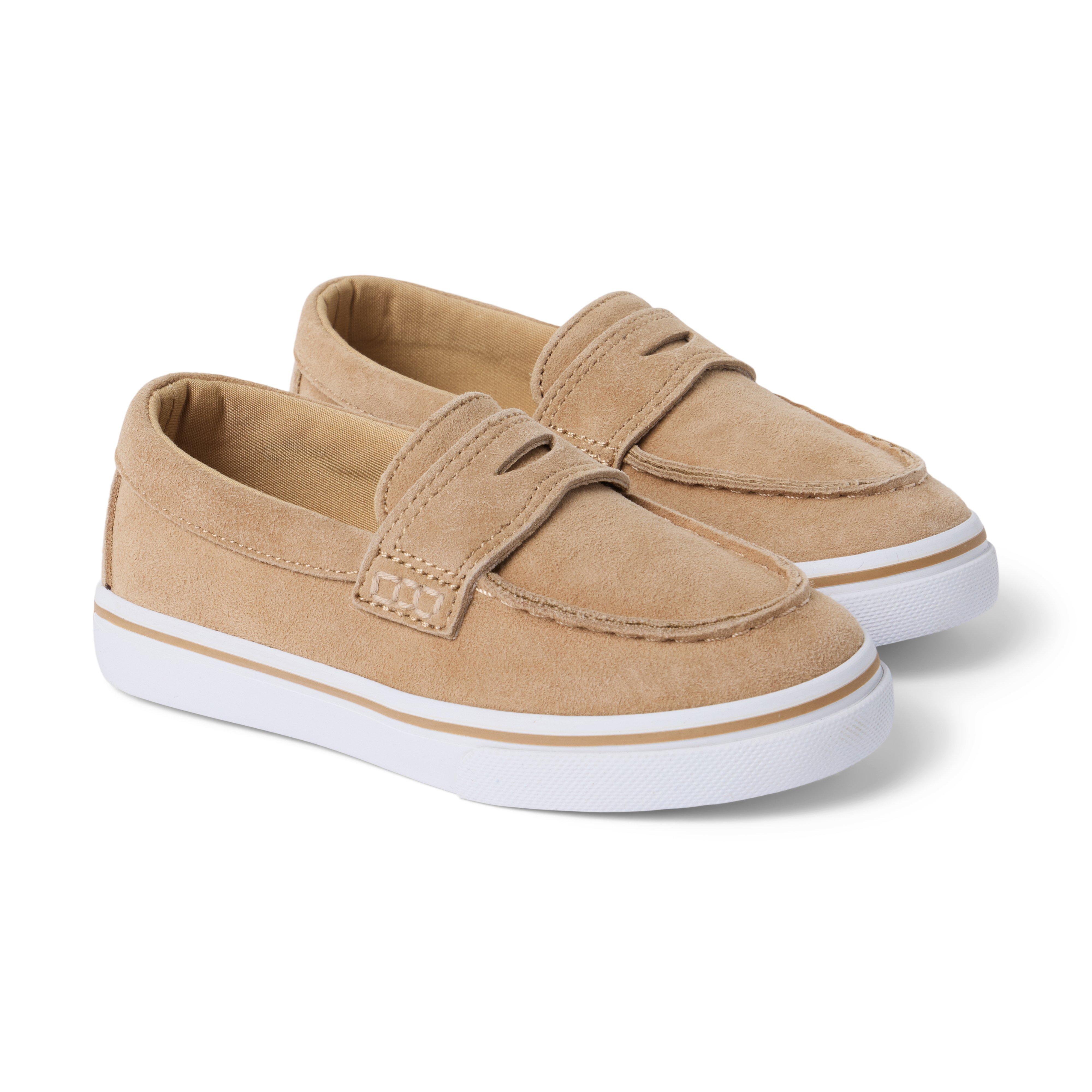 Janie and Jack Suede Penny Loafer Sneaker