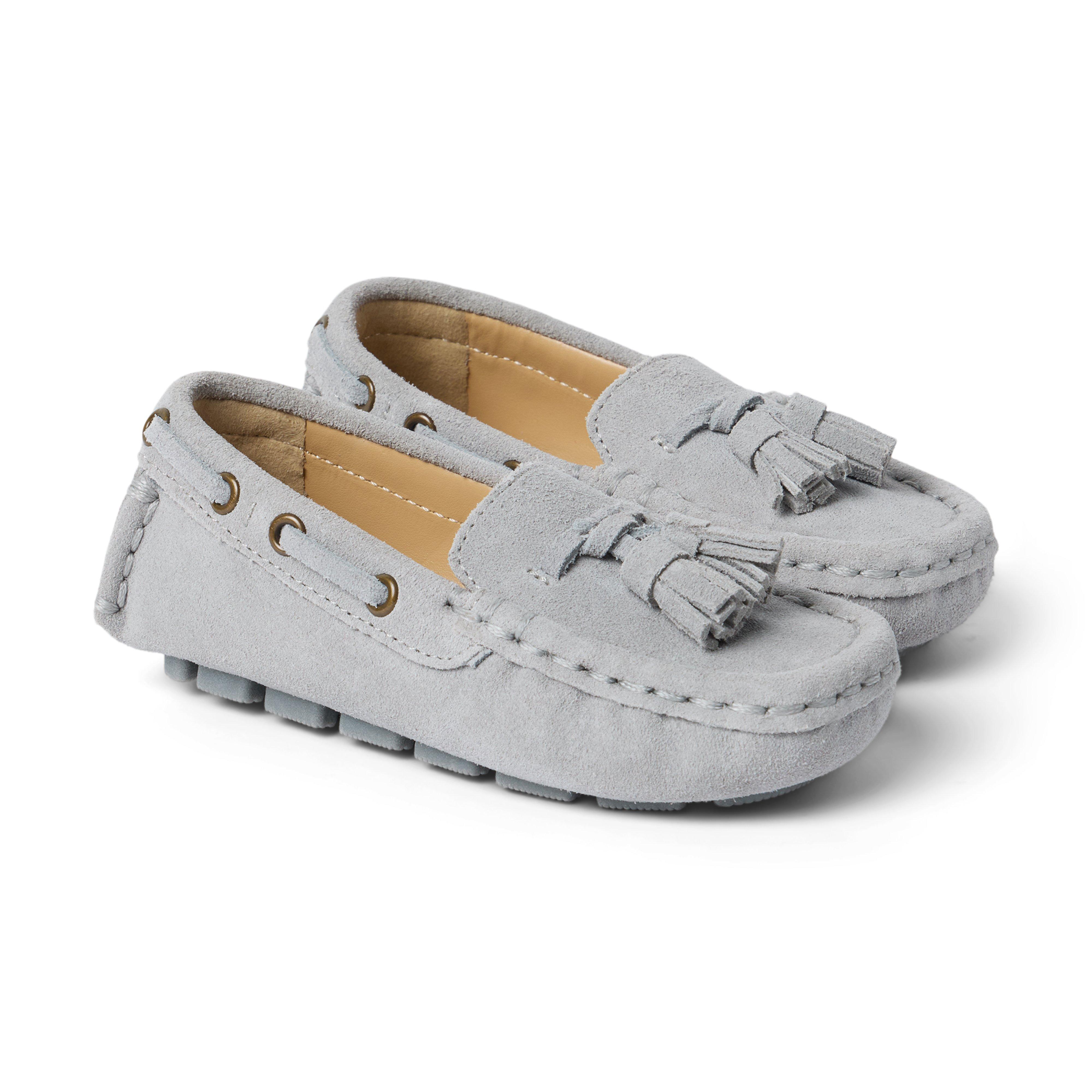 Janie and Jack Suede Driving Shoe