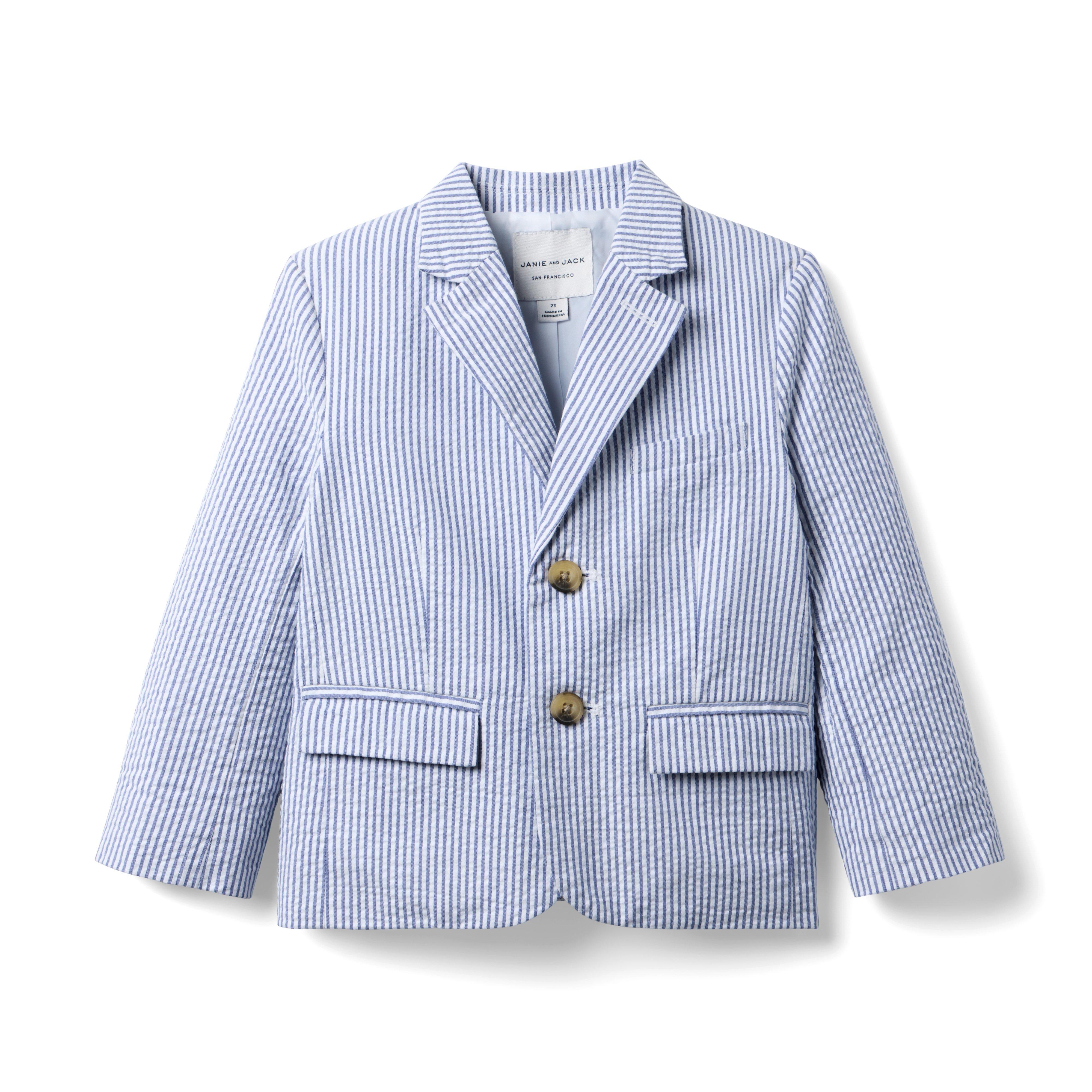 Janie and Jack The Striped Seersucker Blazer