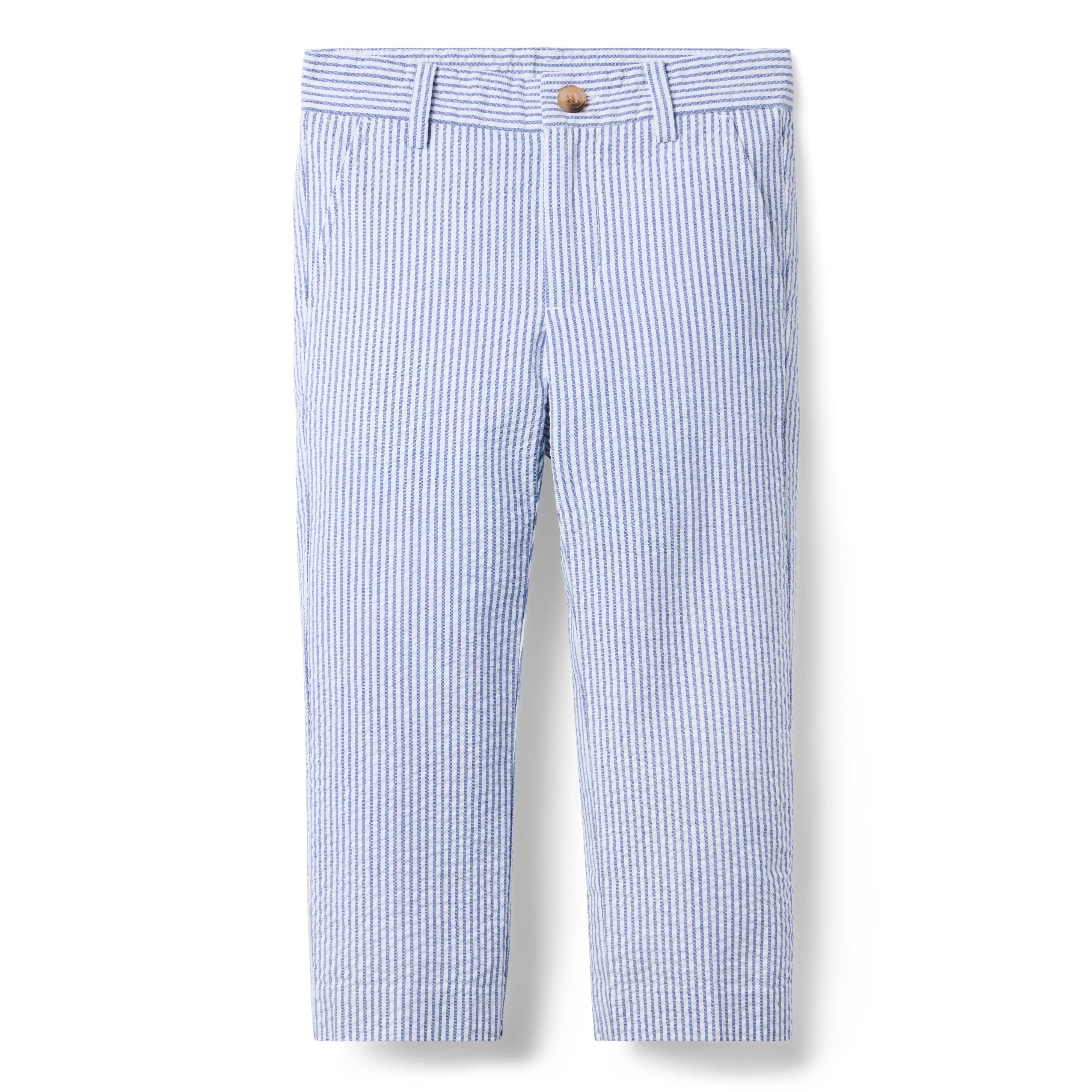 Janie and Jack Striped Seersucker Pant