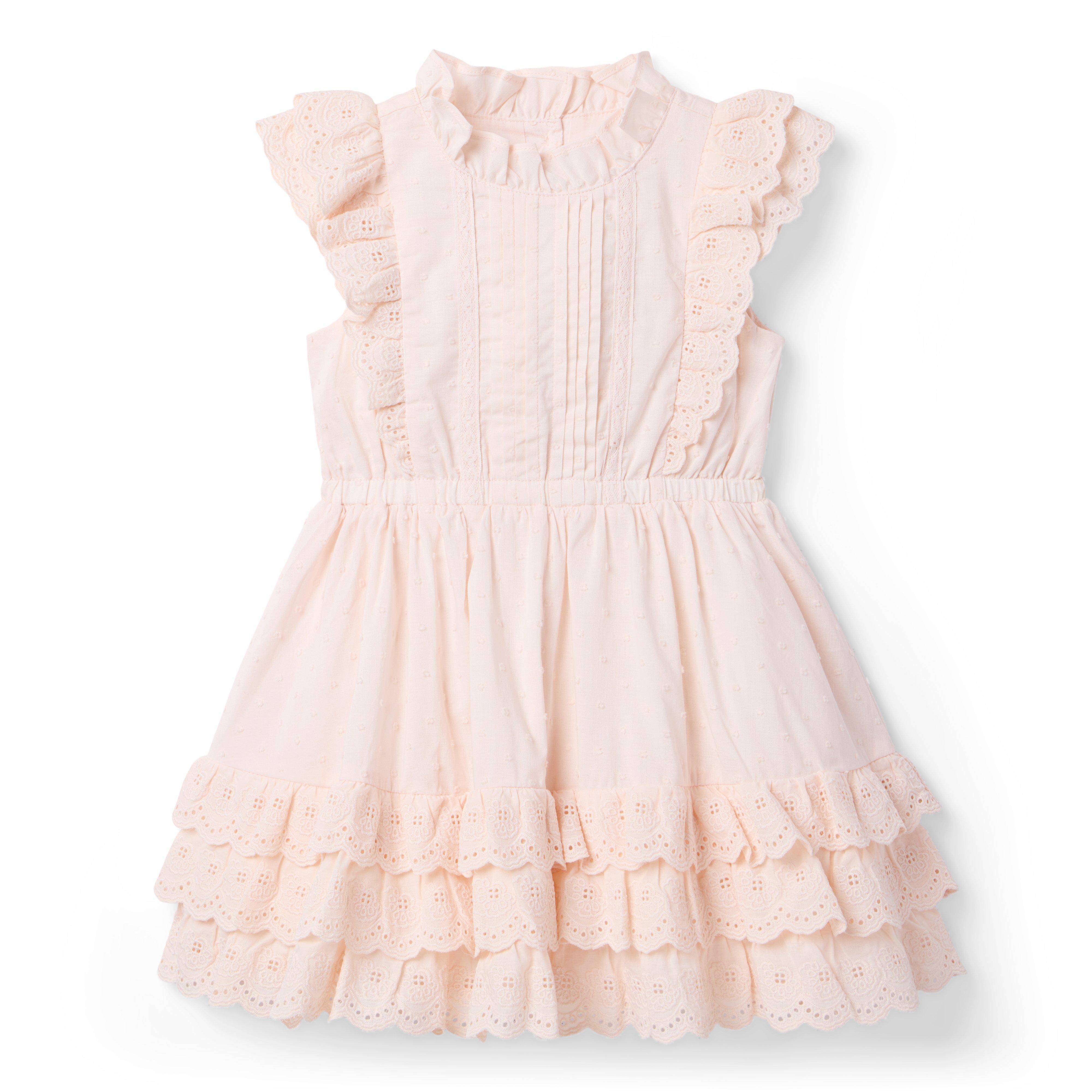Janie and Jack Eyelet Ruffle Party Dress