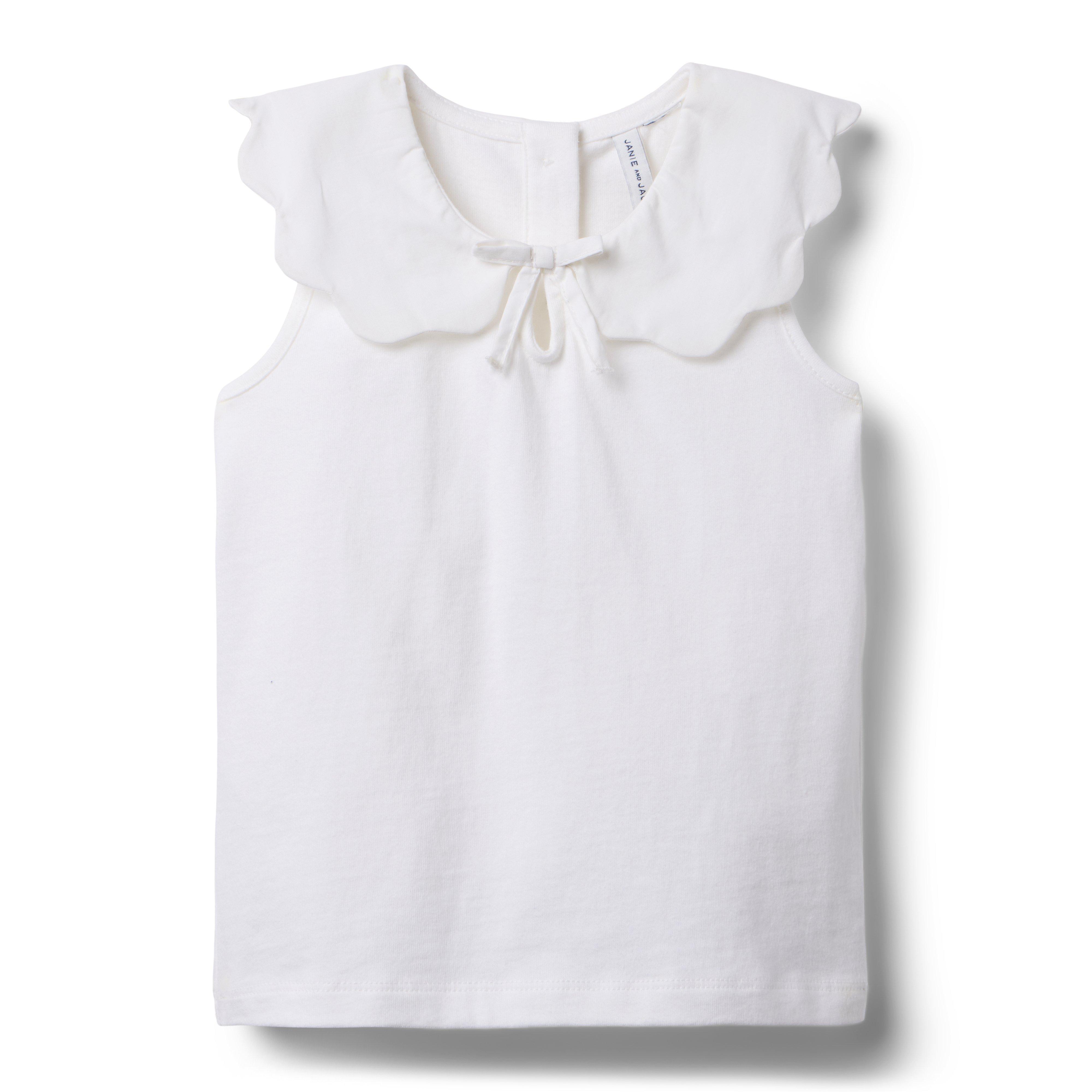 Janie and Jack Scalloped Collar Top