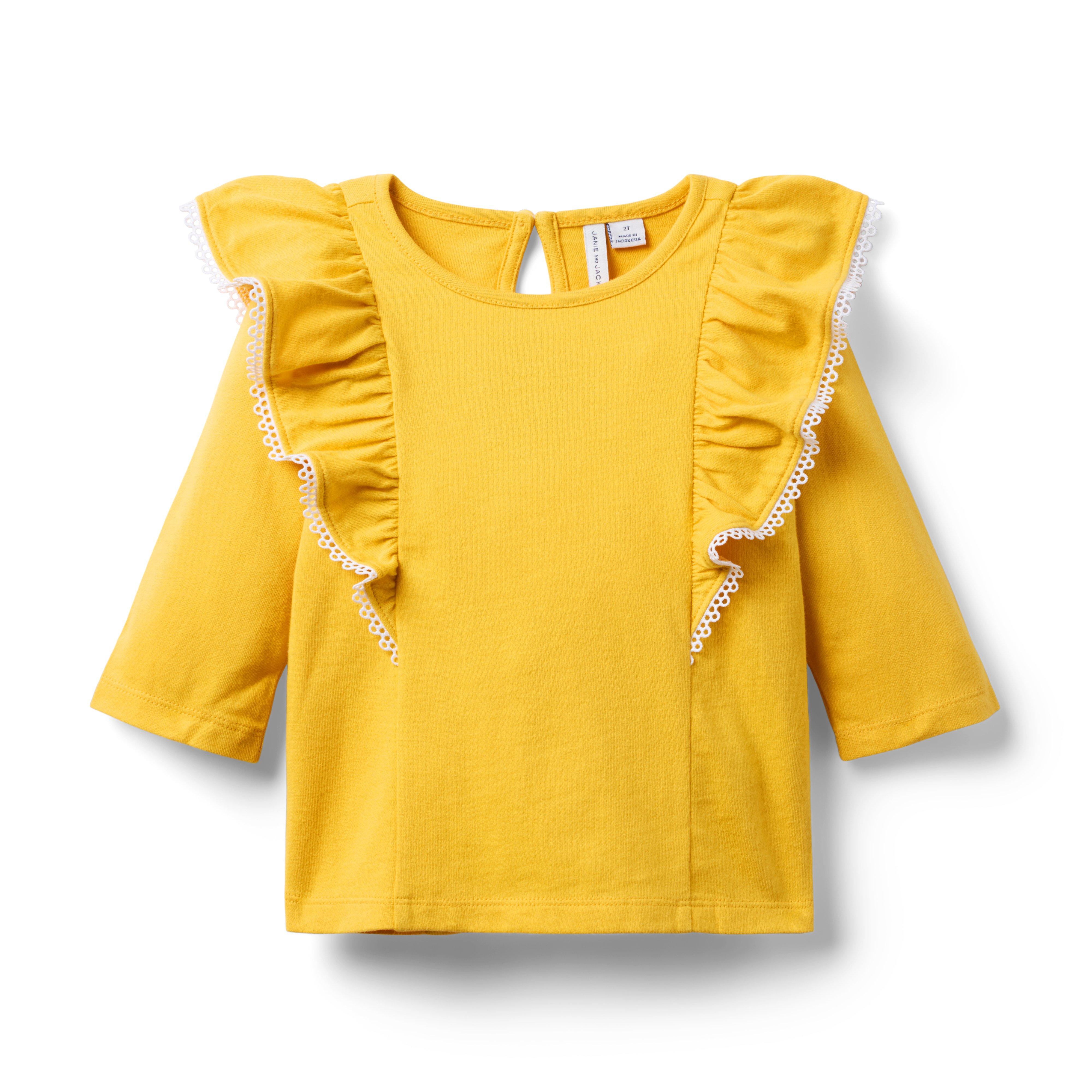 Janie and Jack Ruffle Trim Top