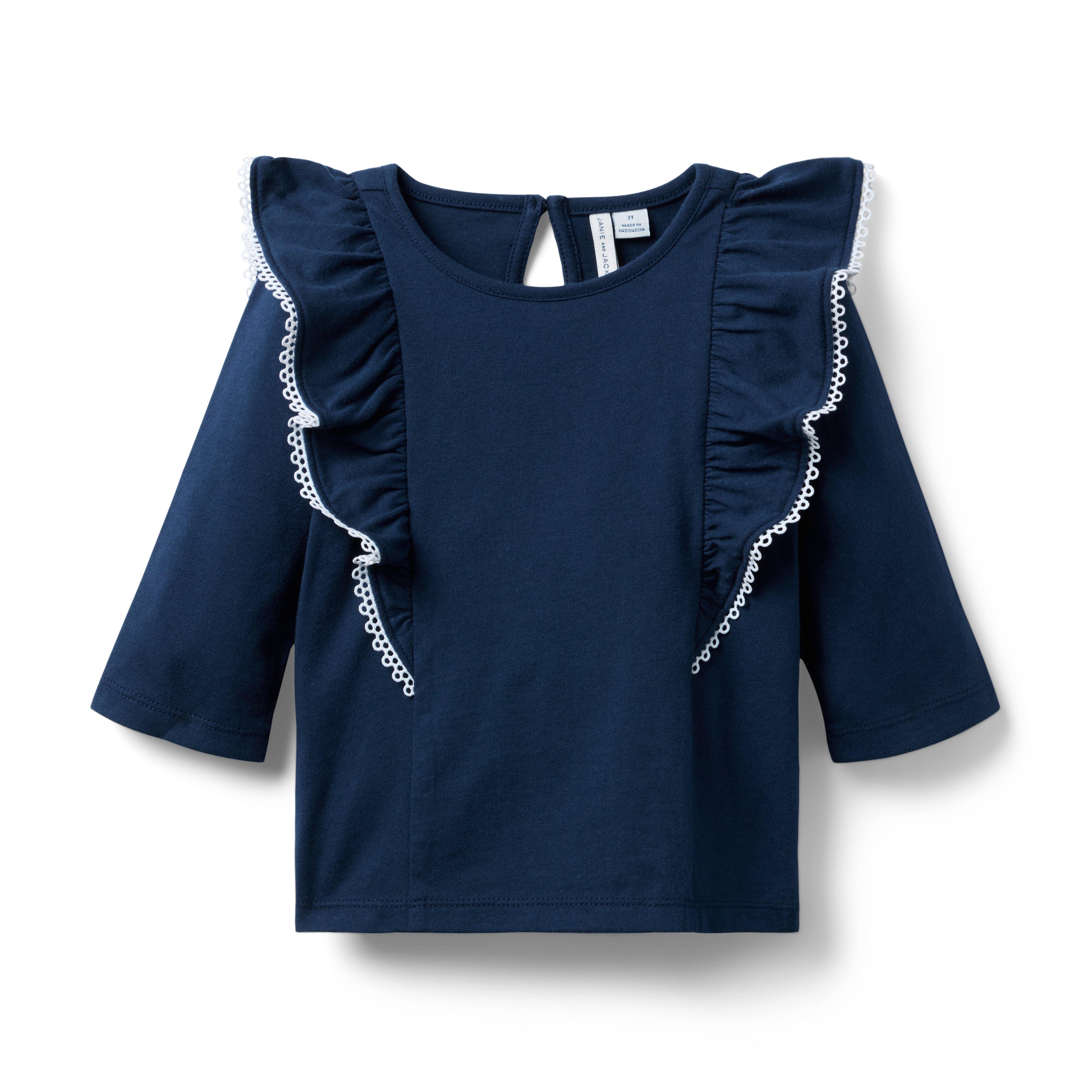 Janie and Jack Ruffle Trim Top