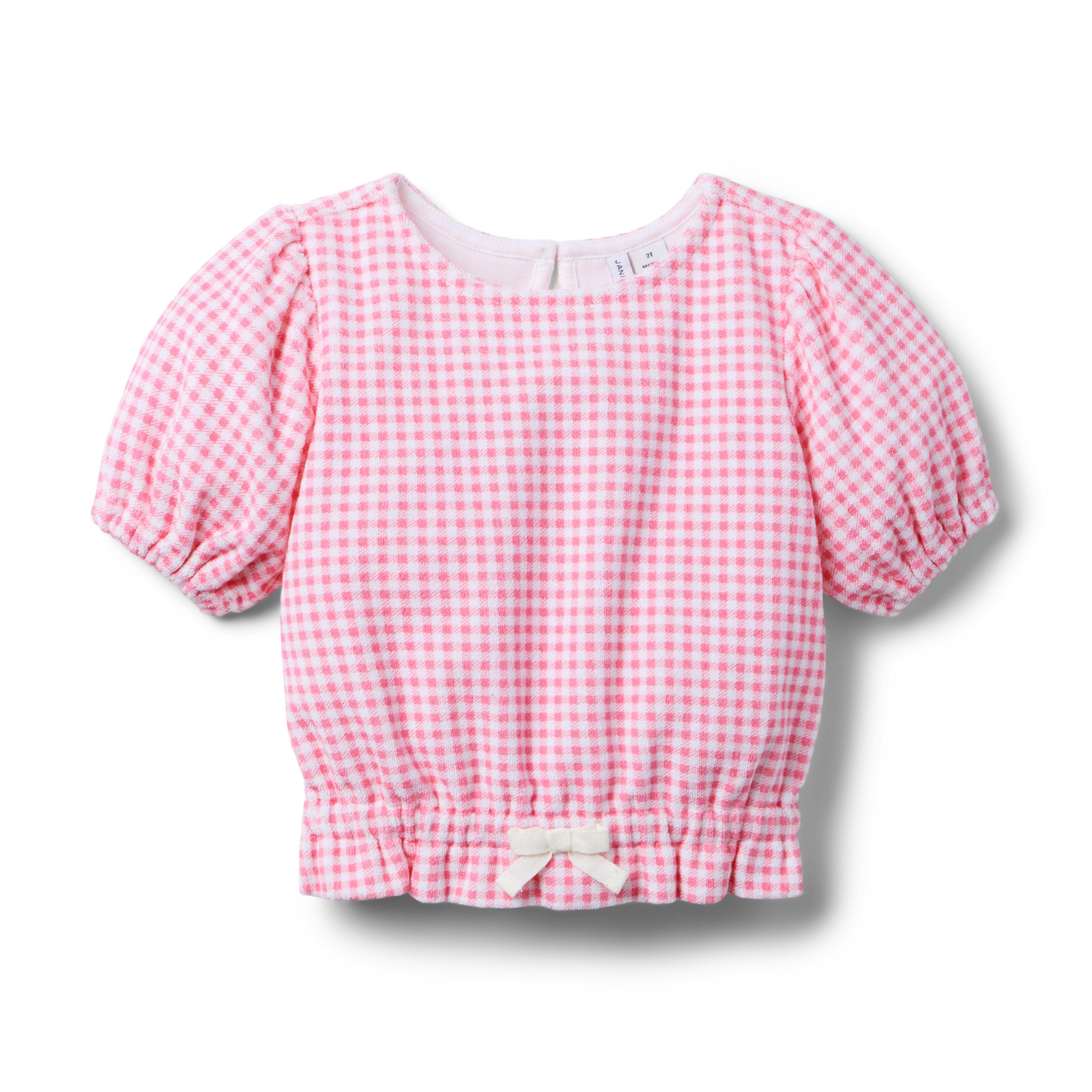 Janie and Jack Gingham Terry Top